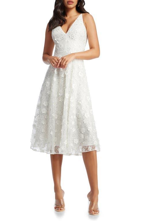 Womens Elisa Embellished Midi Dress Product Image