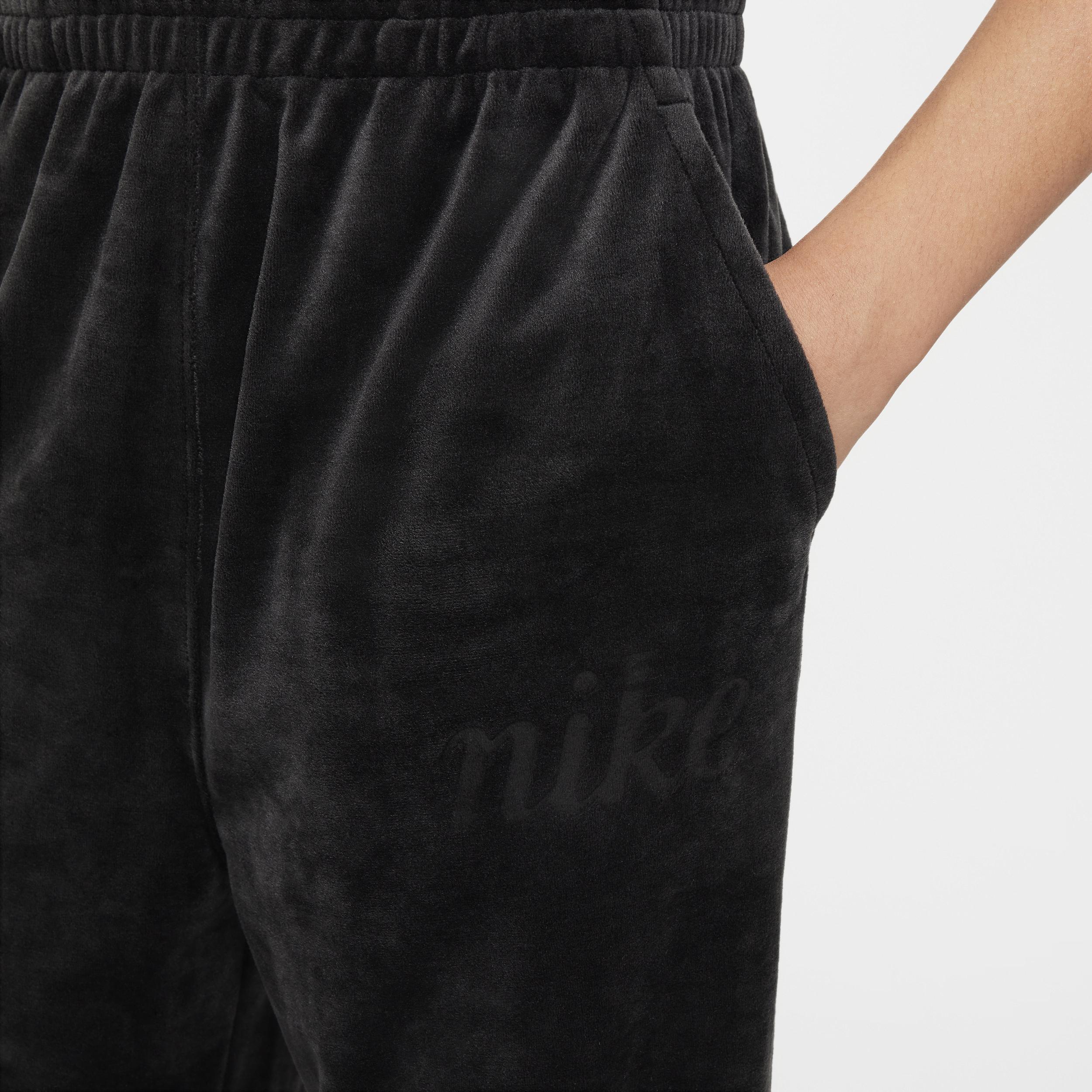 Nike Kids' Sportswear Velour Joggers in Black/Anthracite at Nordstrom Product Image