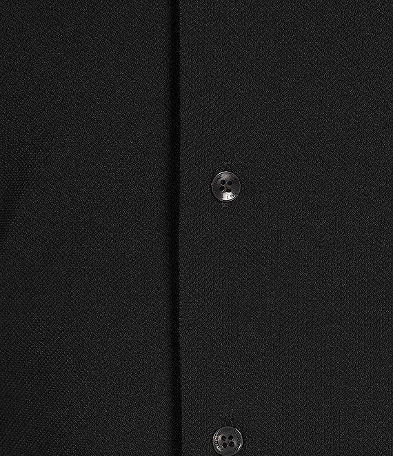 Collezione Eurojersey Slim-Fit Stretch Solid Textured Long Sleeve Woven Shirt Product Image