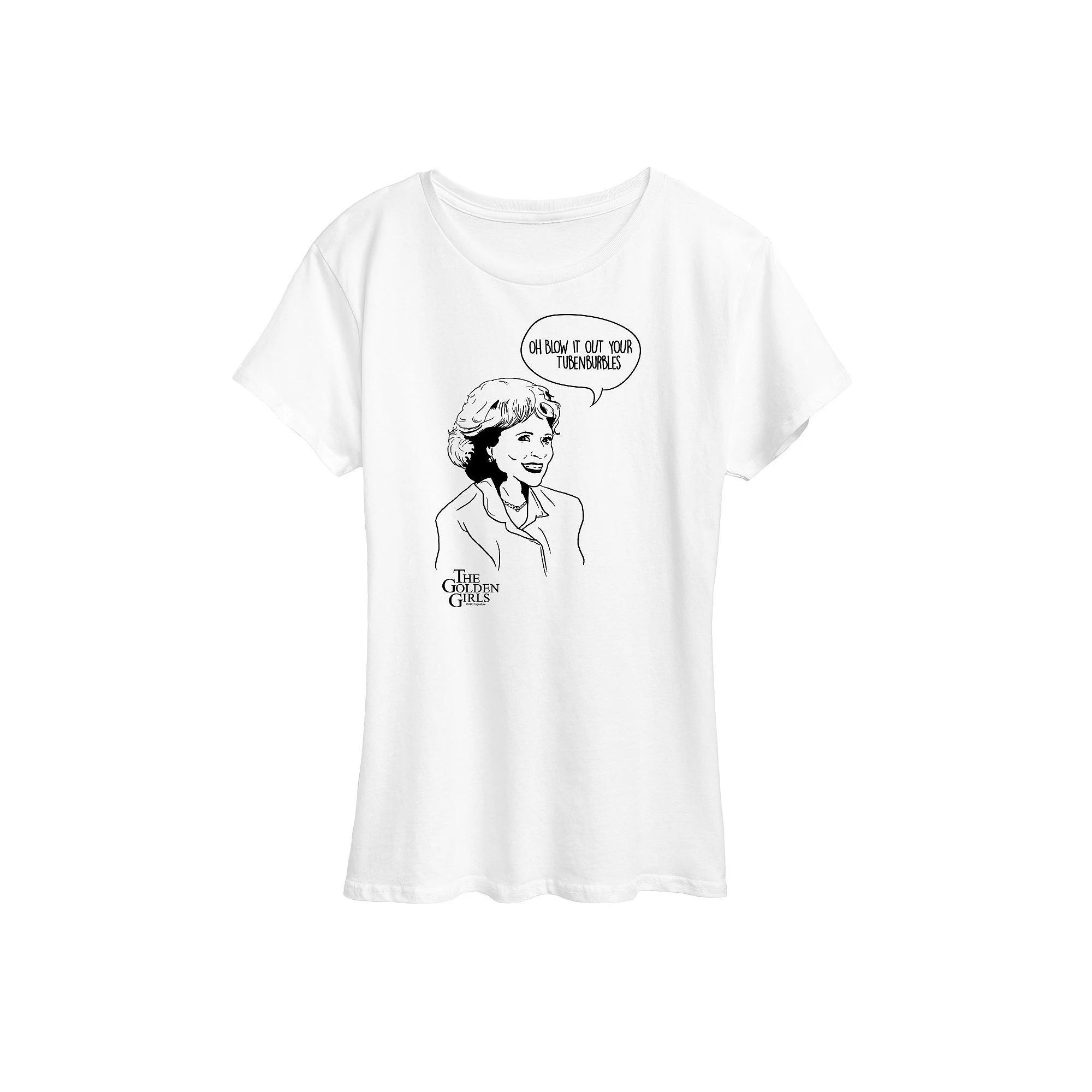 Womens Golden Girls Rose Tubenburbles Graphic Tee, Girls Product Image
