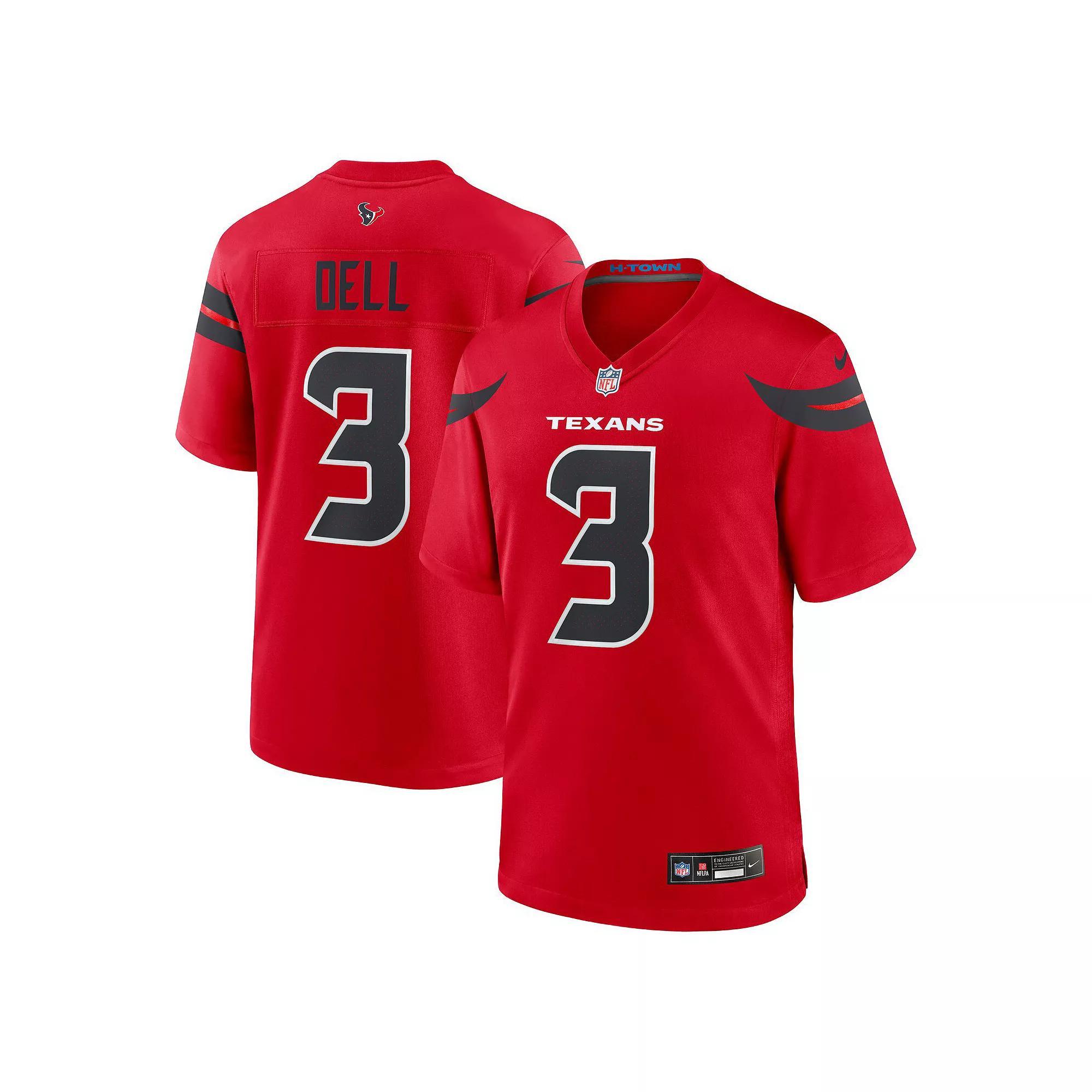 Men's Nike Tank Dell  Red Houston Texans Alternate Game Jersey, Size: XL Product Image