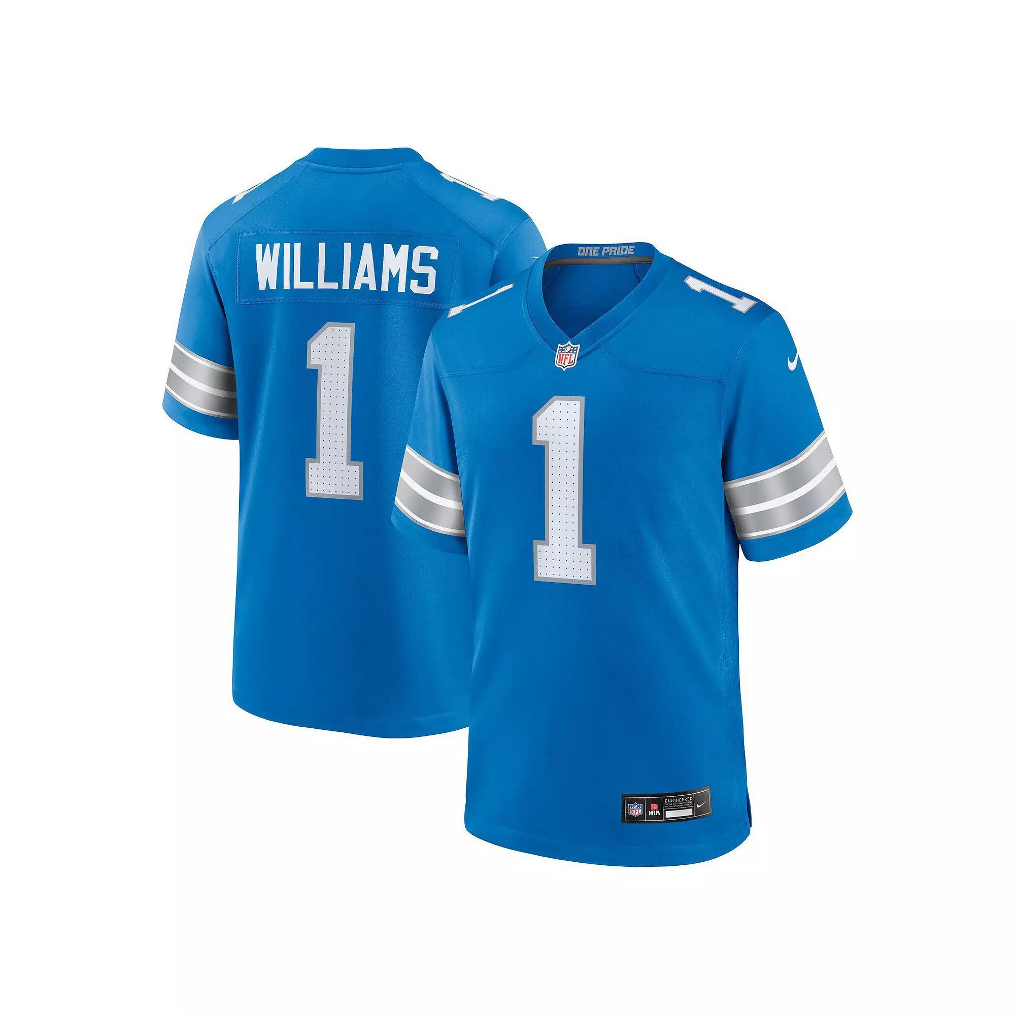 Jameson Williams Detroit Lions Nike Men's NFL Game Jersey Product Image
