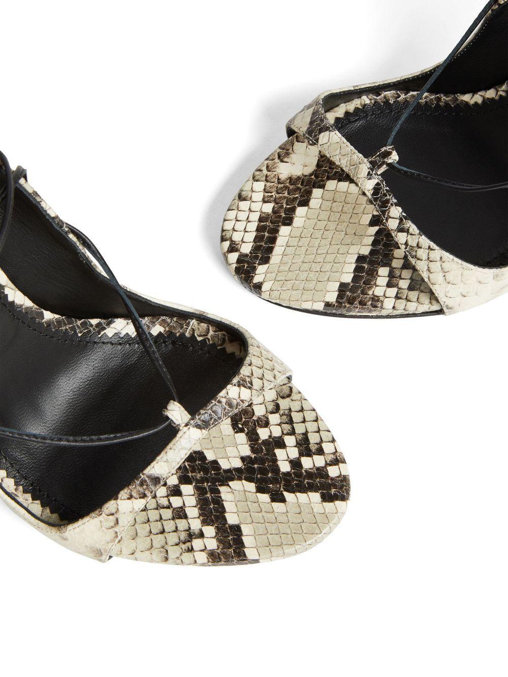 111mm snakeskin sandals Product Image