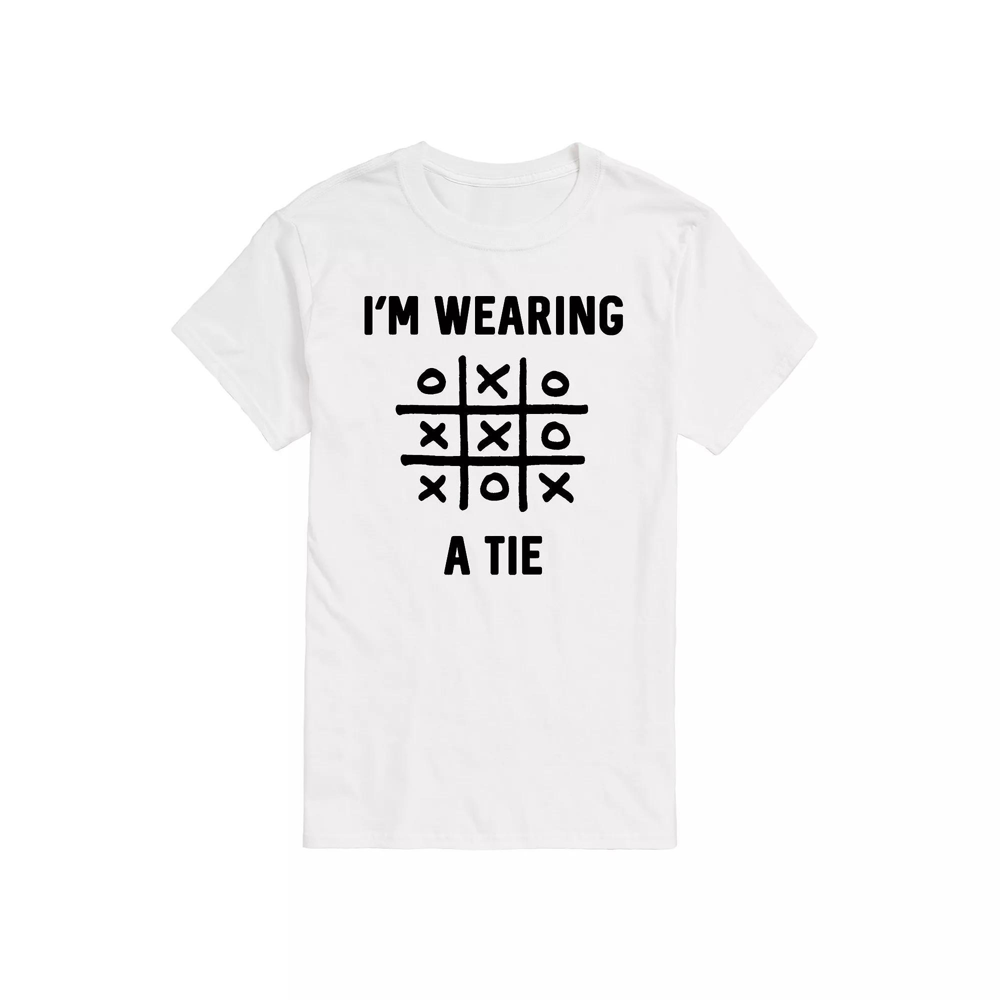 Big & Tall Im Wearing a Tie Graphic Tee, Mens Product Image