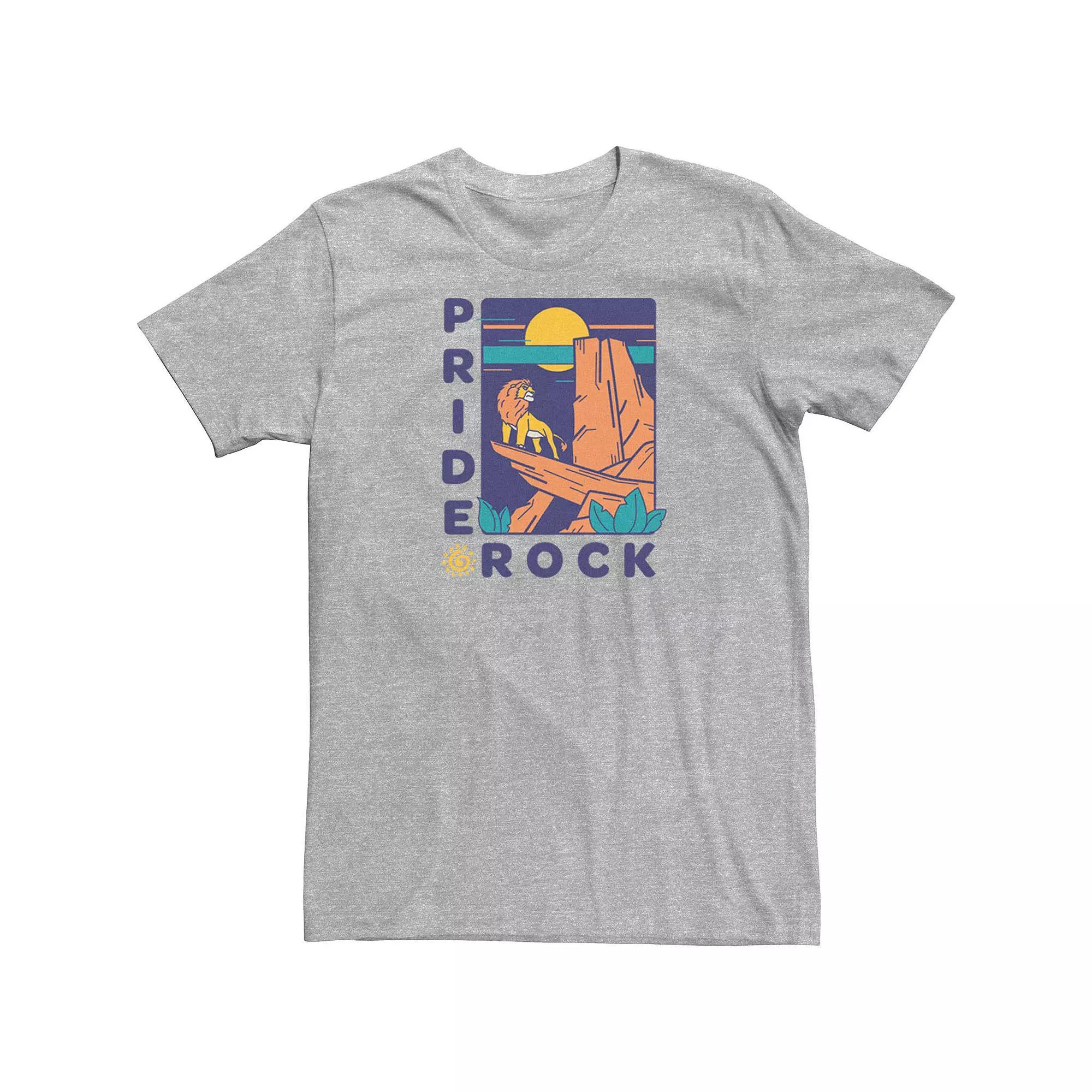 Disney's The Lion King Simba Pride Rock Simple Text Men's Tee, Size: 3XL, Athletic Grey Product Image