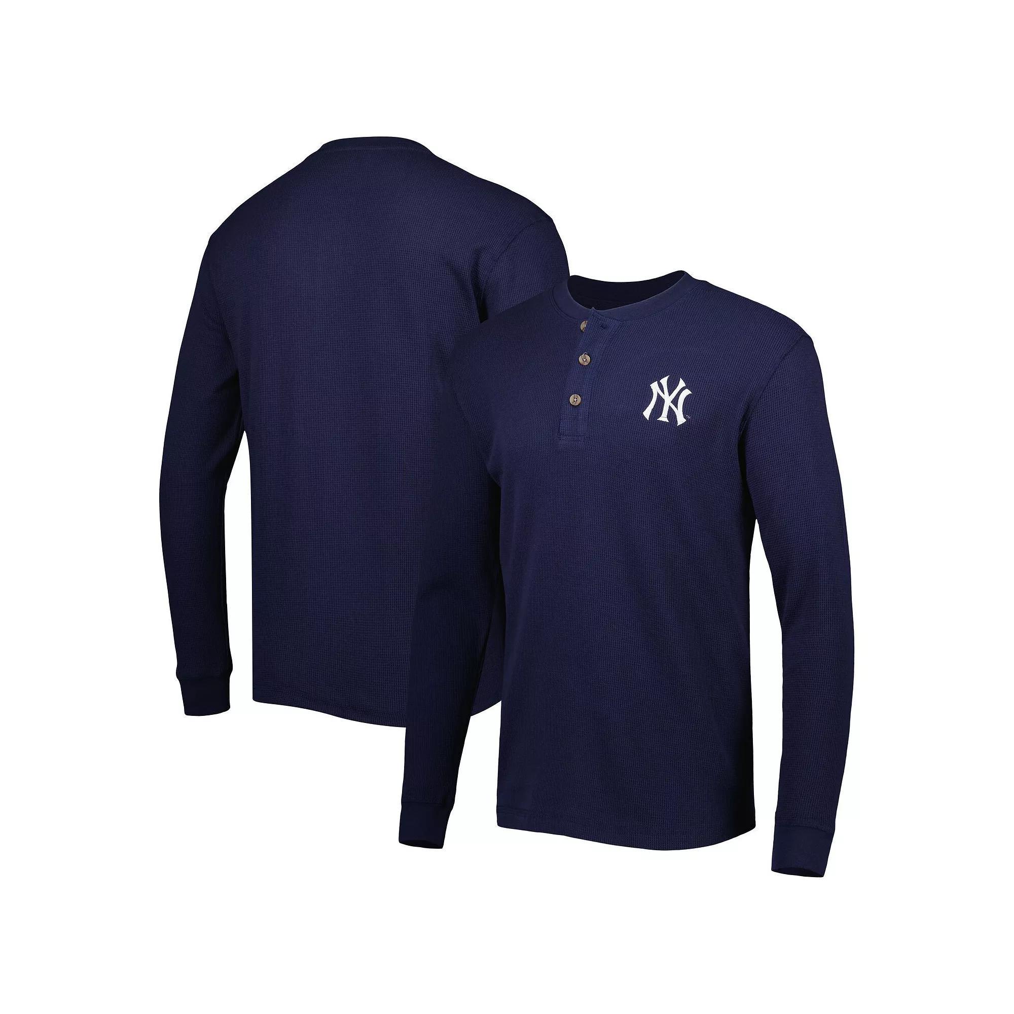 Men's Dunbrooke New York Yankees Navy Maverick Long Sleeve T-Shirt, Size: Small, Blue Product Image