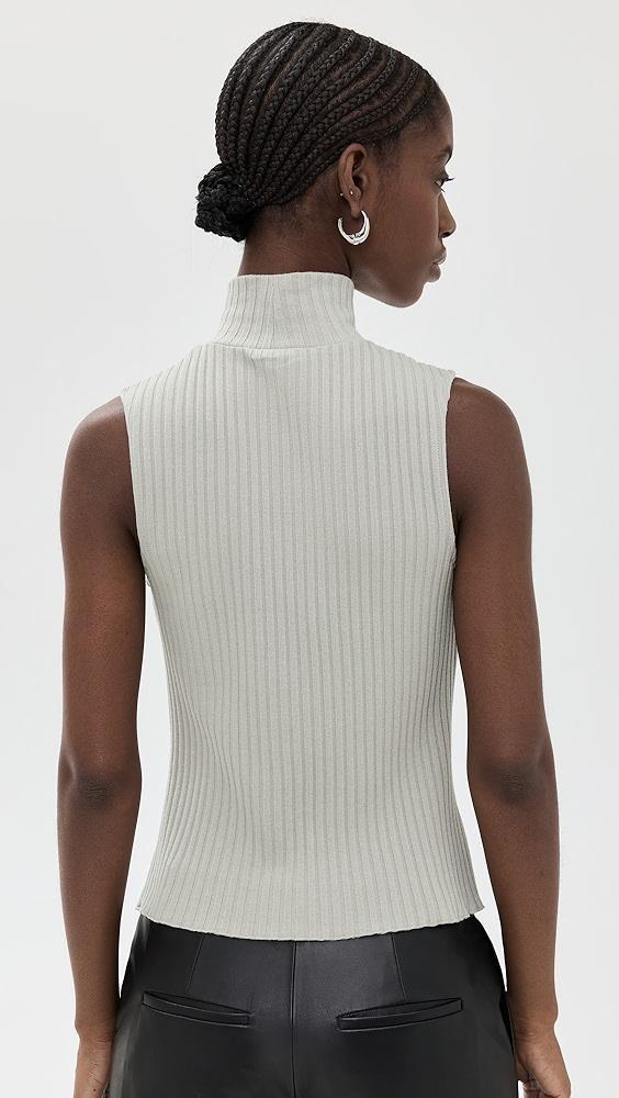 Vince Rib Sleeveless Turtleneck | Shopbop Product Image