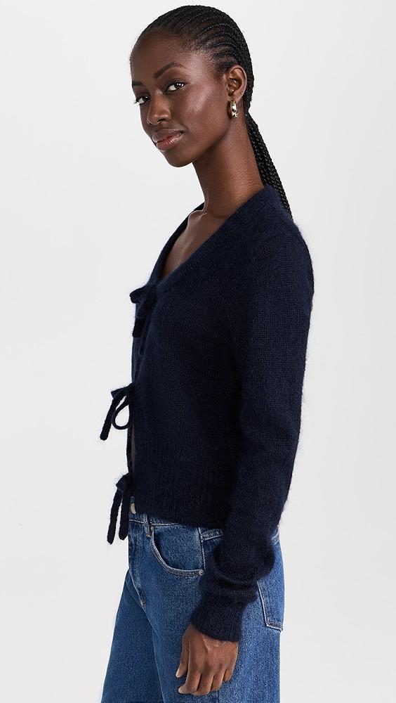 GANNI Light Mohair Tie String Cardigan | Shopbop Product Image