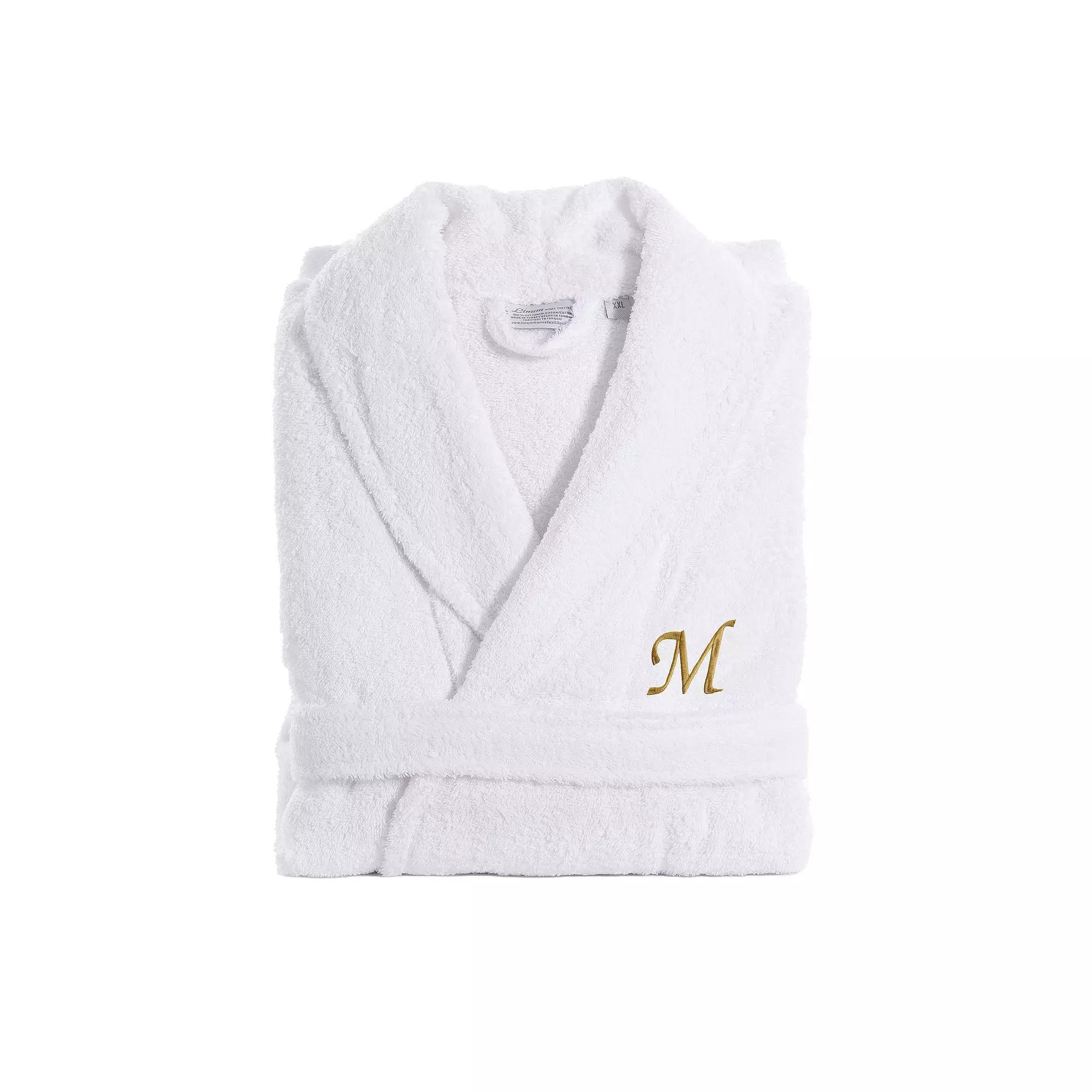 Linum Home Textiles Turkish Cotton Personalized Quick Dry Terry Bathrobe, Women's, Size: Large/XL Product Image