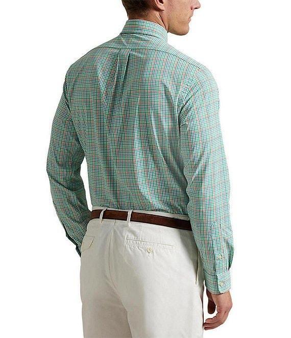 Polo Ralph Lauren Classic Fit Performance Stretch Twill Plaid Long Sleeve Woven Shirt Product Image