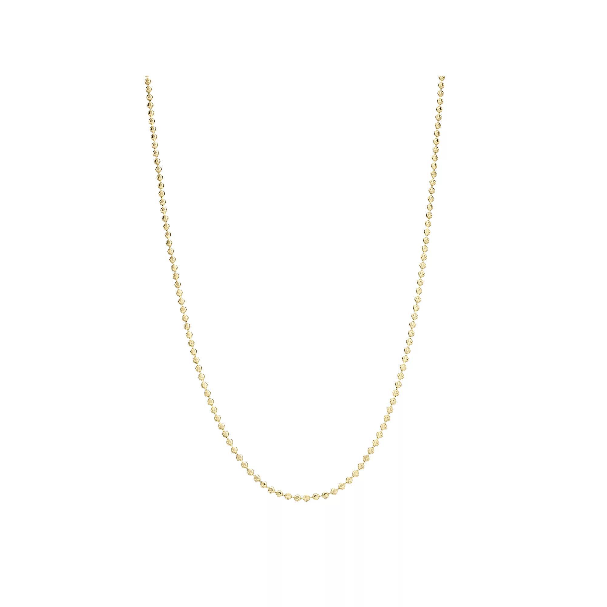 14k Gold Moon Cut Chain Necklace, Women's, Size: 18" Product Image