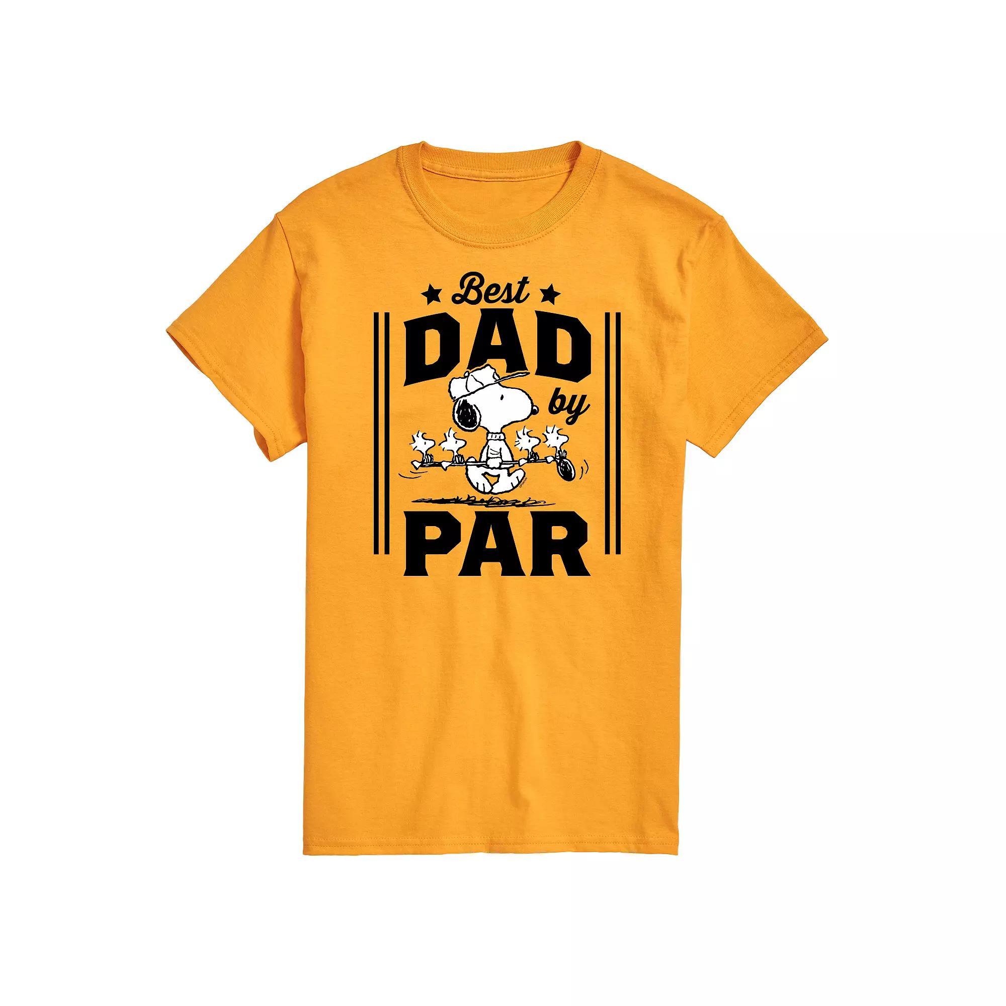 Mens Peanuts Best Dad By Par Graphic Tee Product Image
