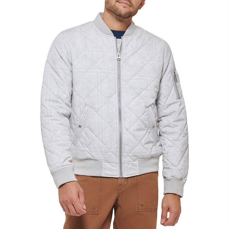 Mens Levis Diamond Quilted Bomber Jacket Brown Brown Product Image