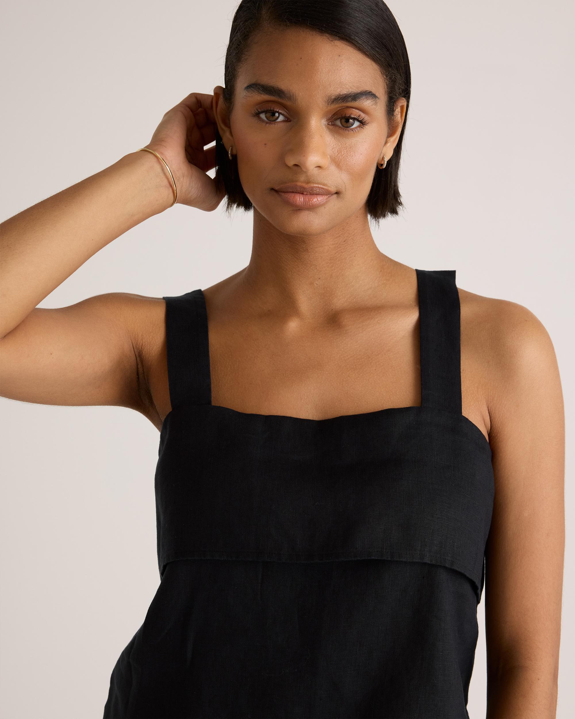 Quince | Women's 100% European Linen Square Neck Tank Top Product Image