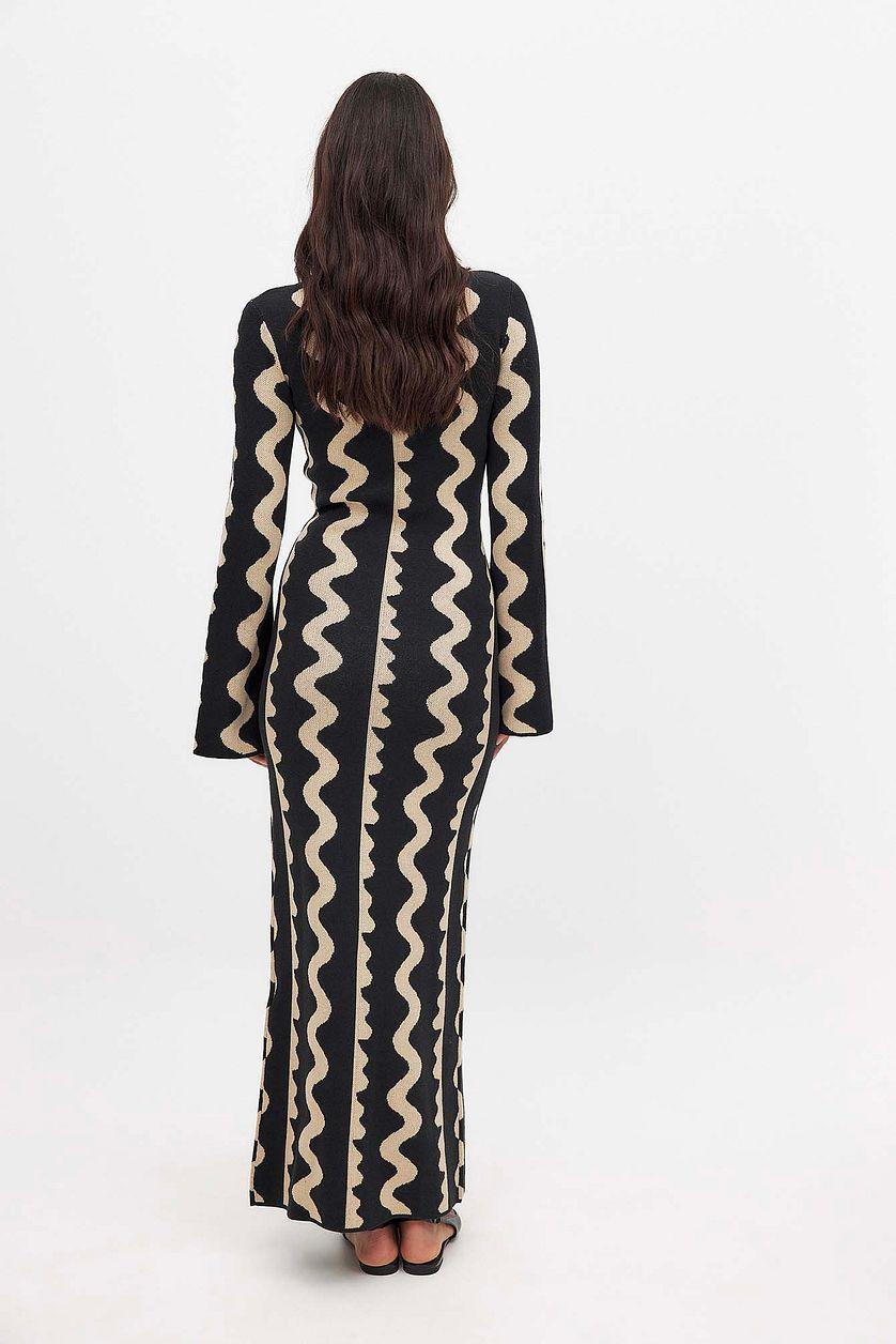 Jacquard Knitted Maxi Dress Product Image