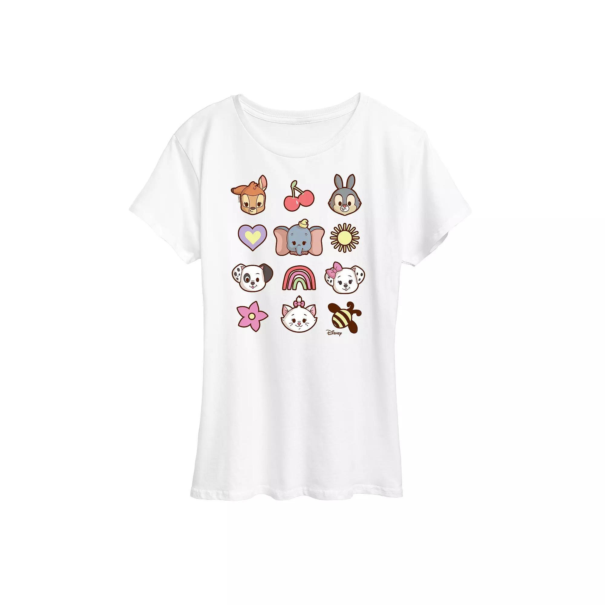 Disney's Women's Character Group Graphic Tee, Girl's, Size: Medium, Grey Gray Product Image