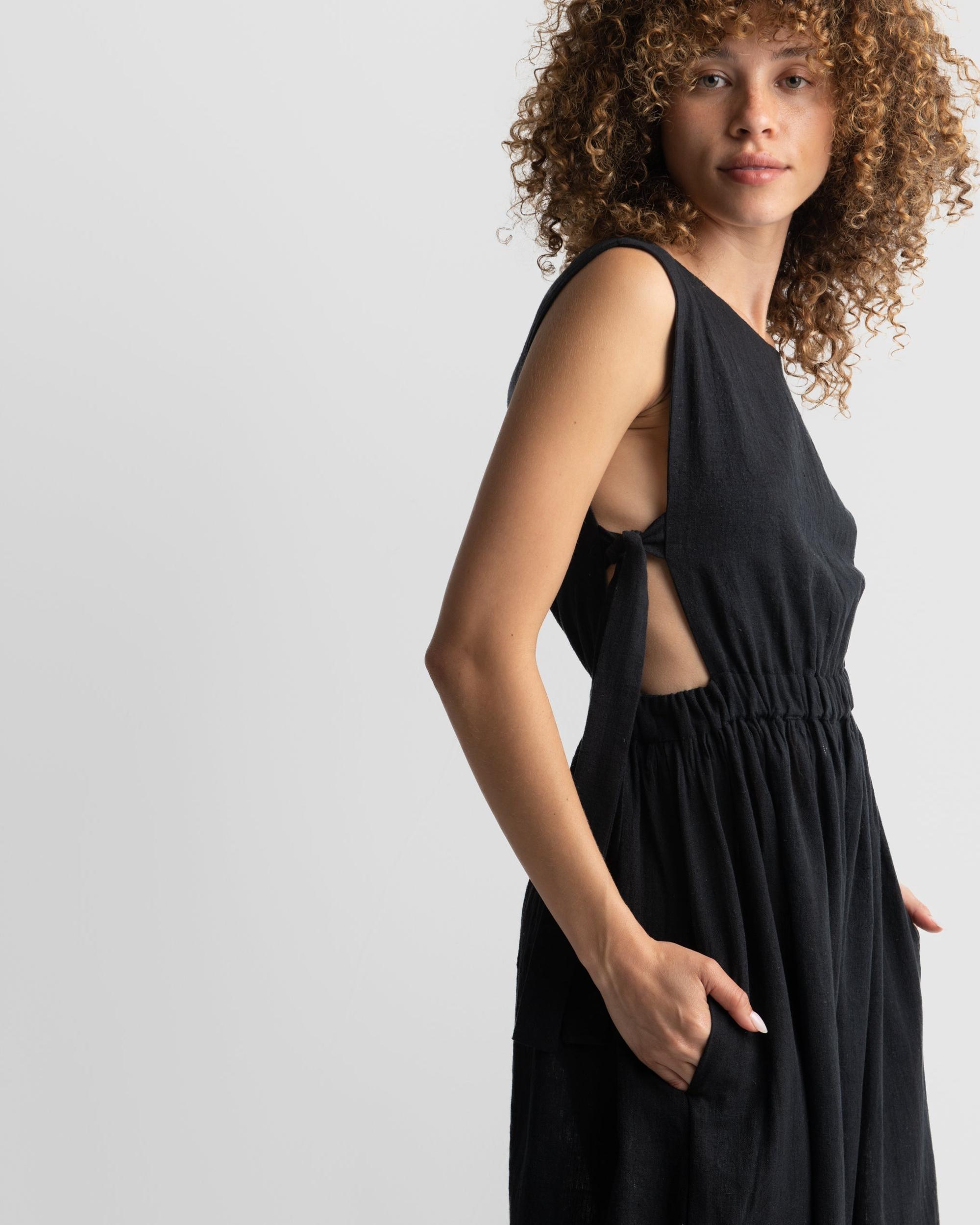 Black organic jump-suit Product Image