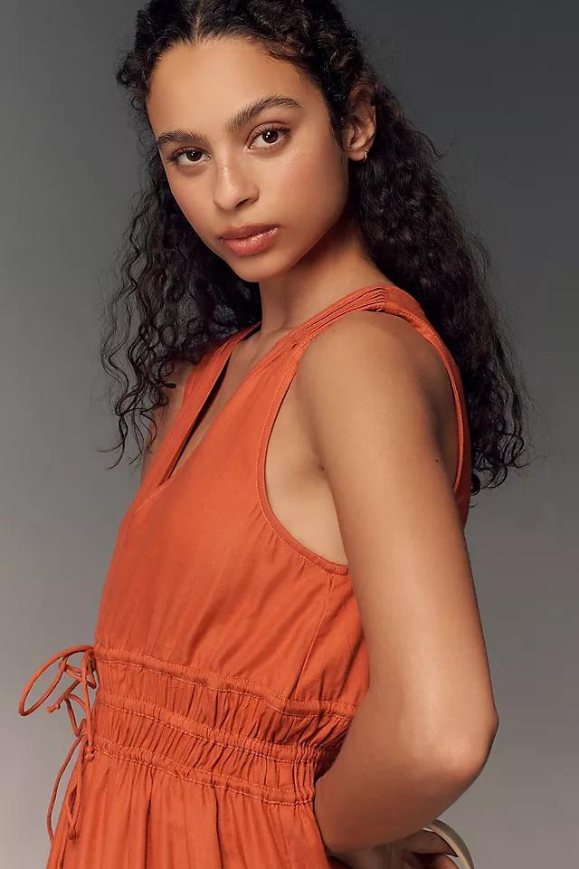 The Somerset Maxi Dress: Linen Ties Edition Product Image