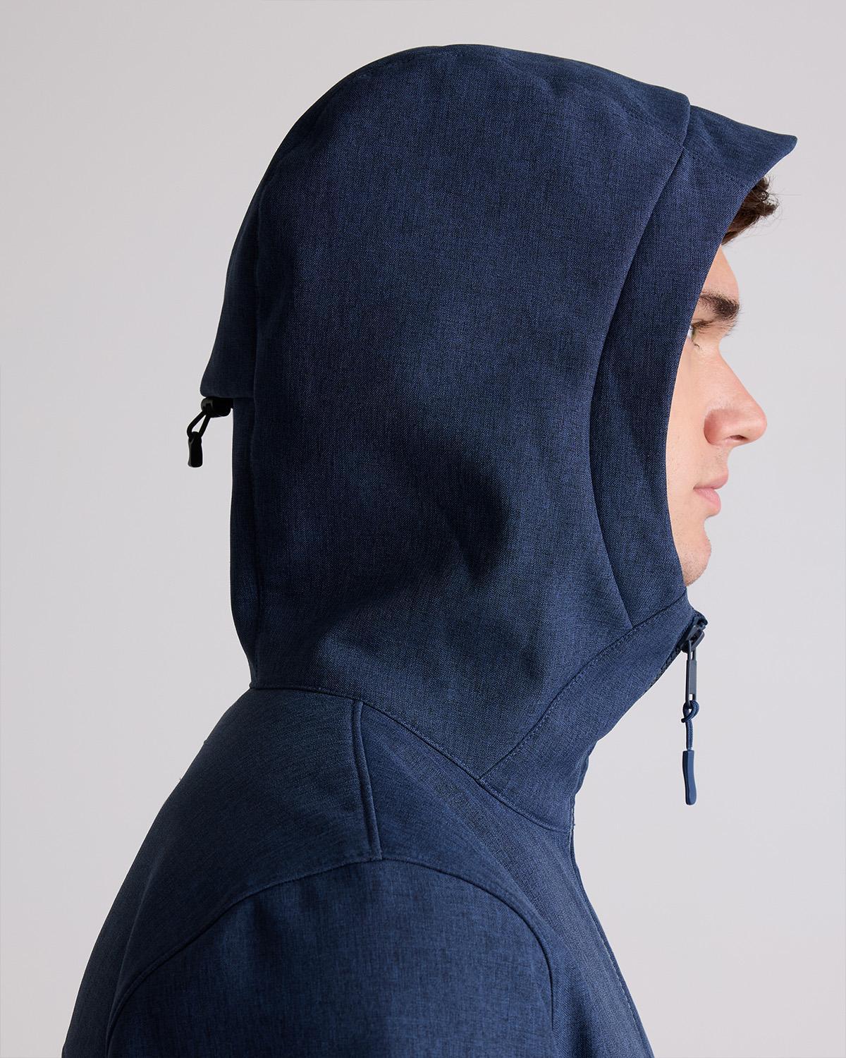 Quince | Men's Softshell Fleece-Lined Full-Zip Hooded Jacket Recycled Polyester Product Image