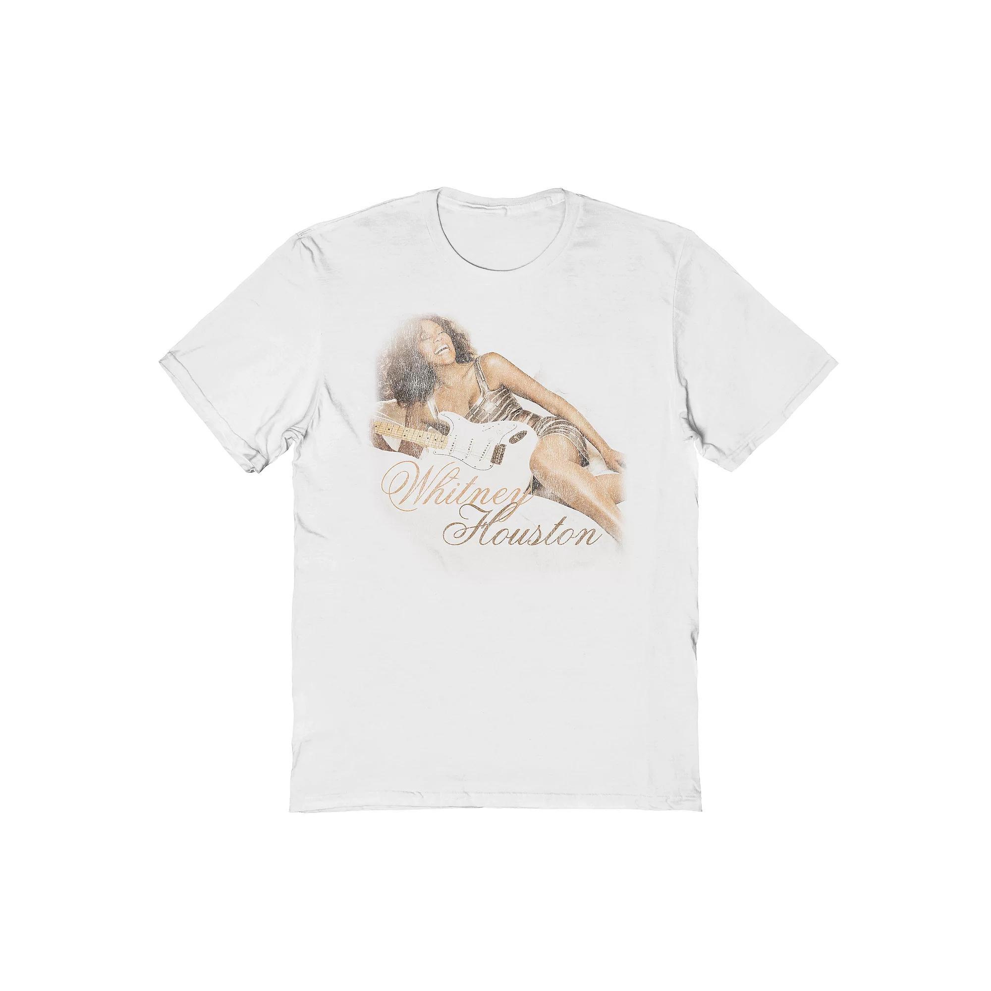 Men's Whitney Houston Graphic Tee, Size: Large, White Product Image