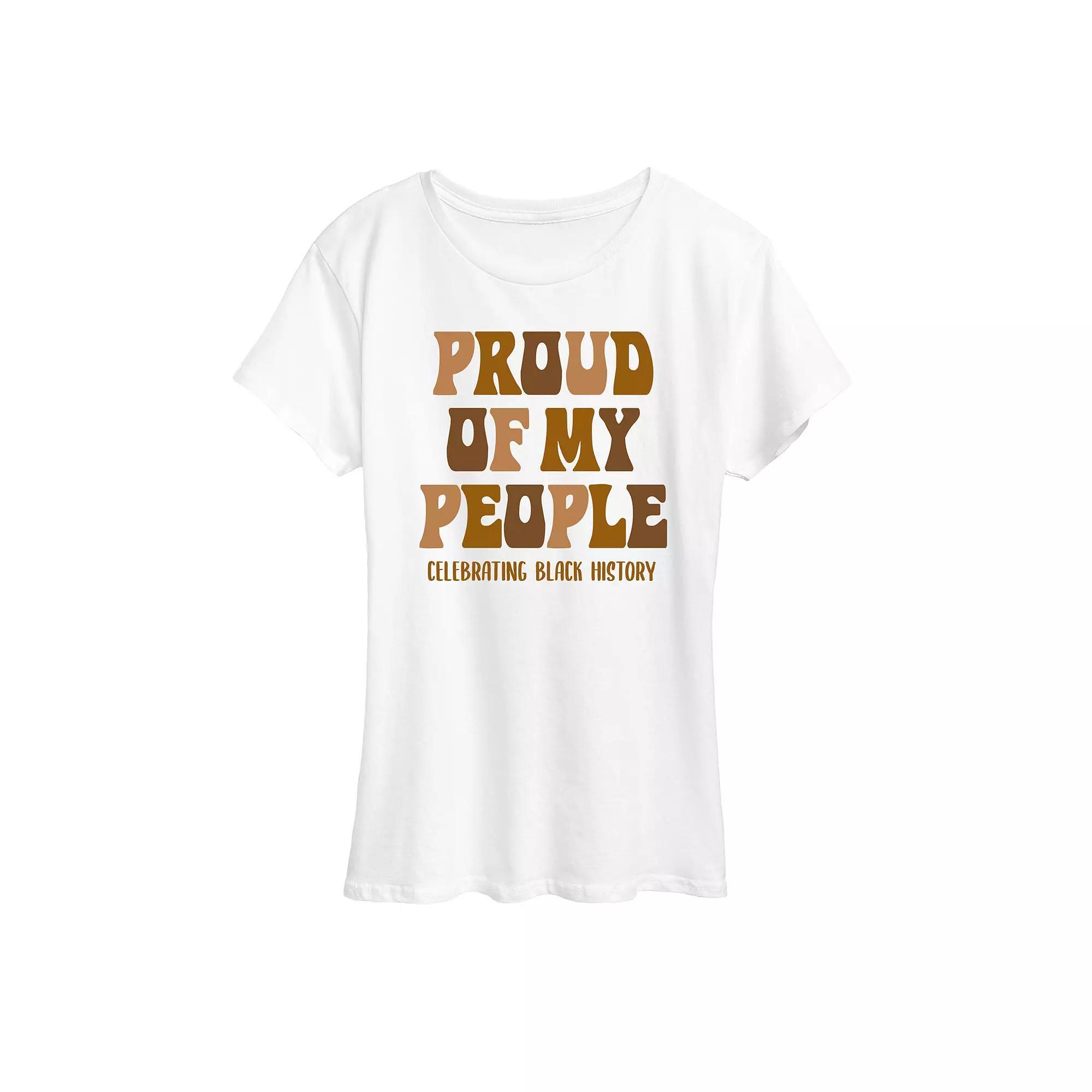Womens Proud Of My People Black History Graphic Tee Product Image