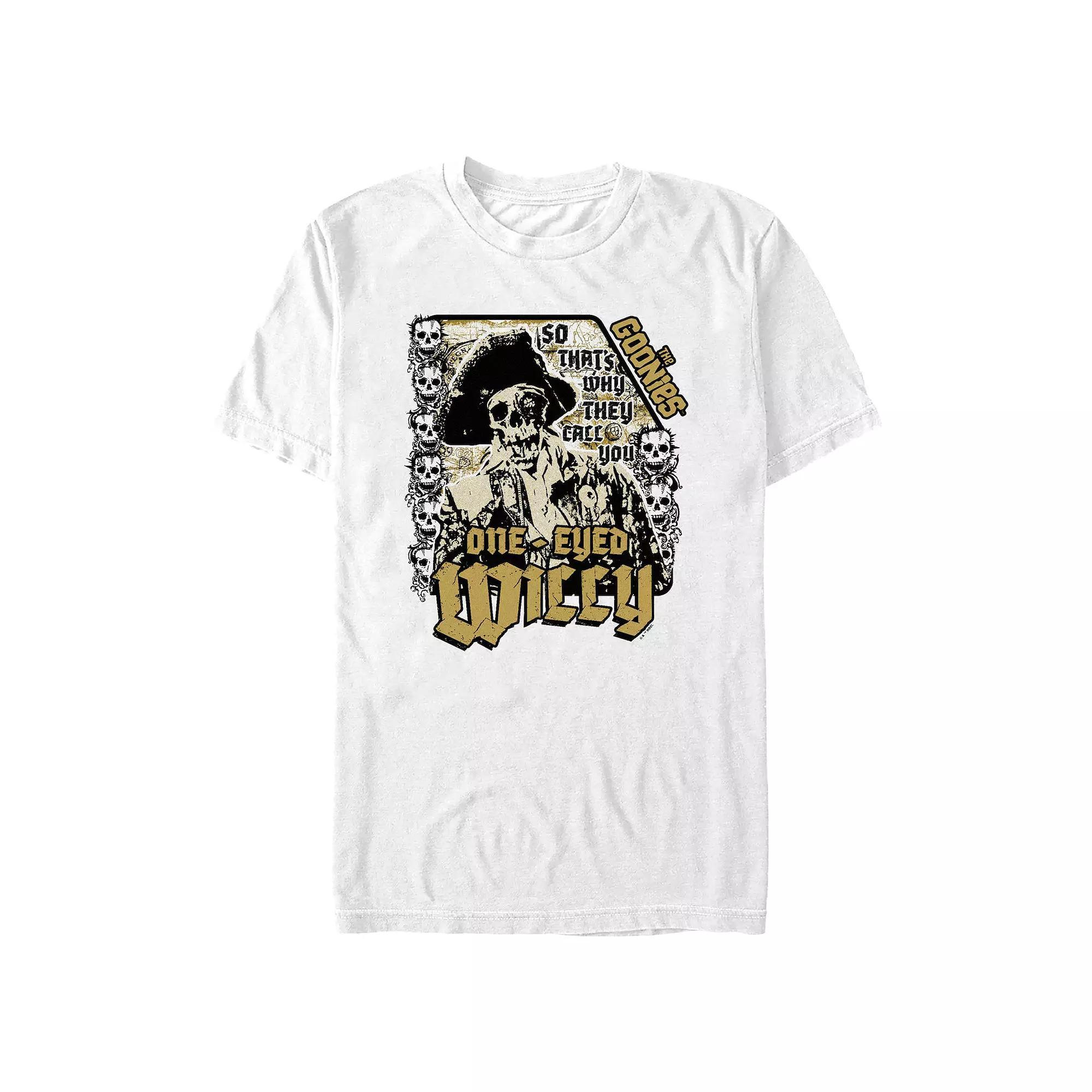 Men's The Goonies One-Eyed Willy Poster Graphic Tee, Size: Small, White Product Image