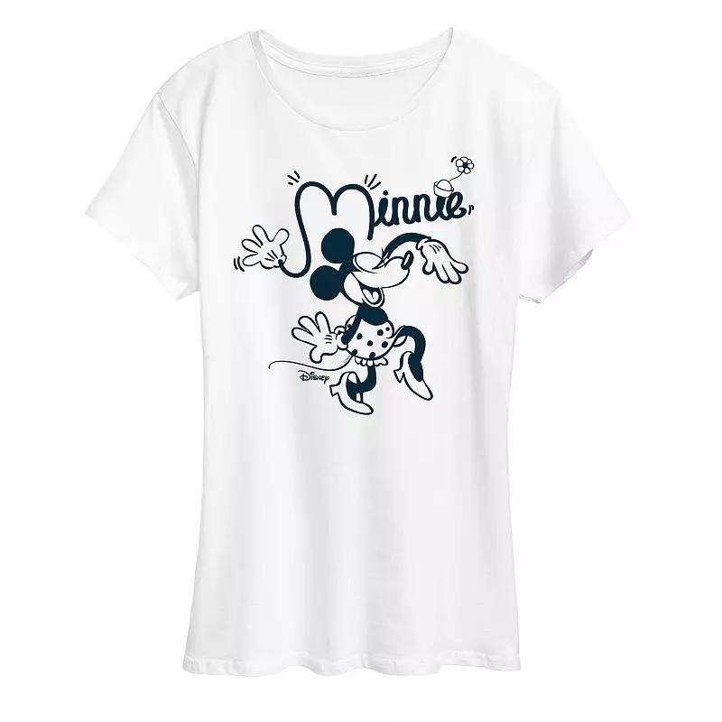 Disneys Minnie Mouse Fun Graphic Tee, Womens Product Image