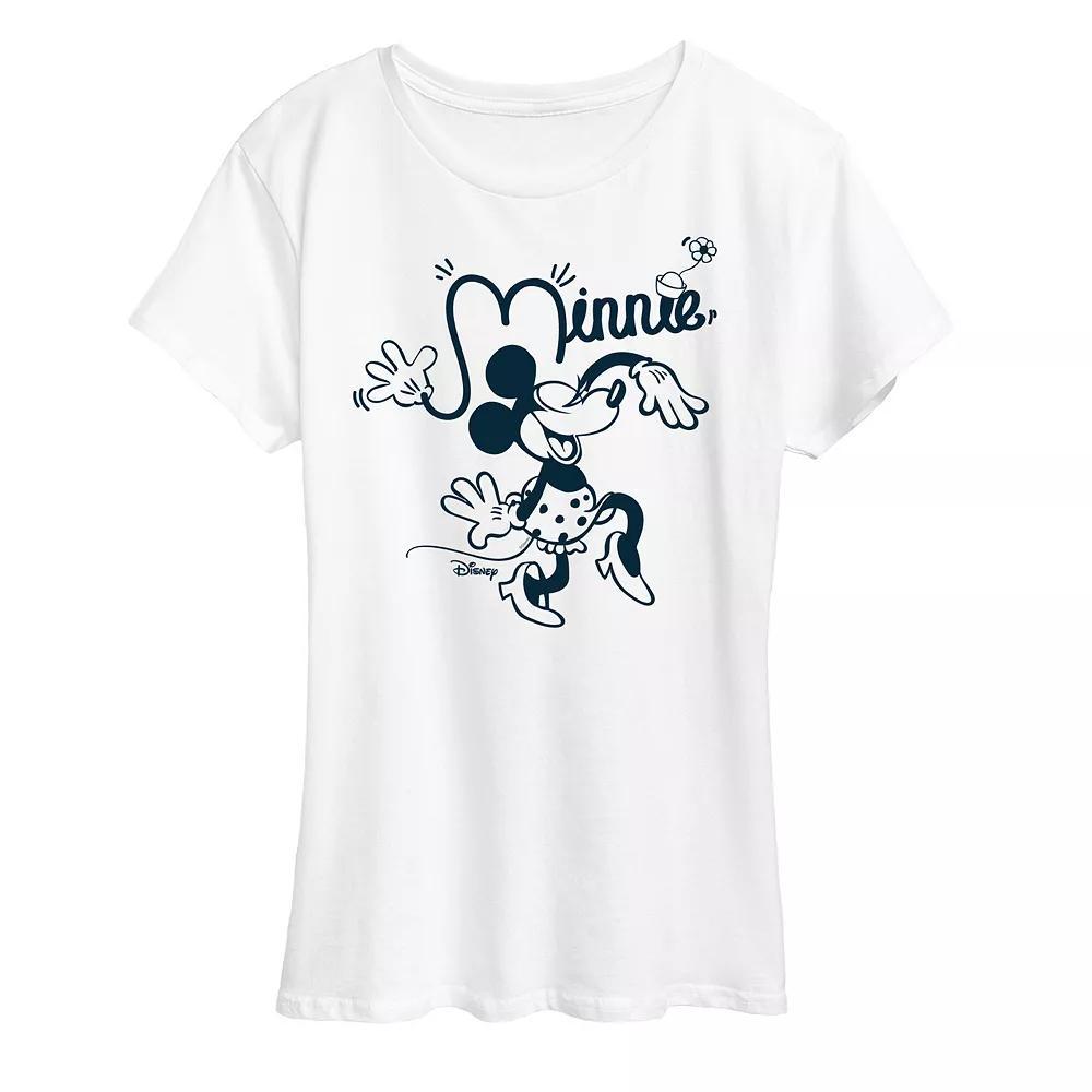 Disneys Minnie Mouse Fun Graphic Tee, Womens Product Image