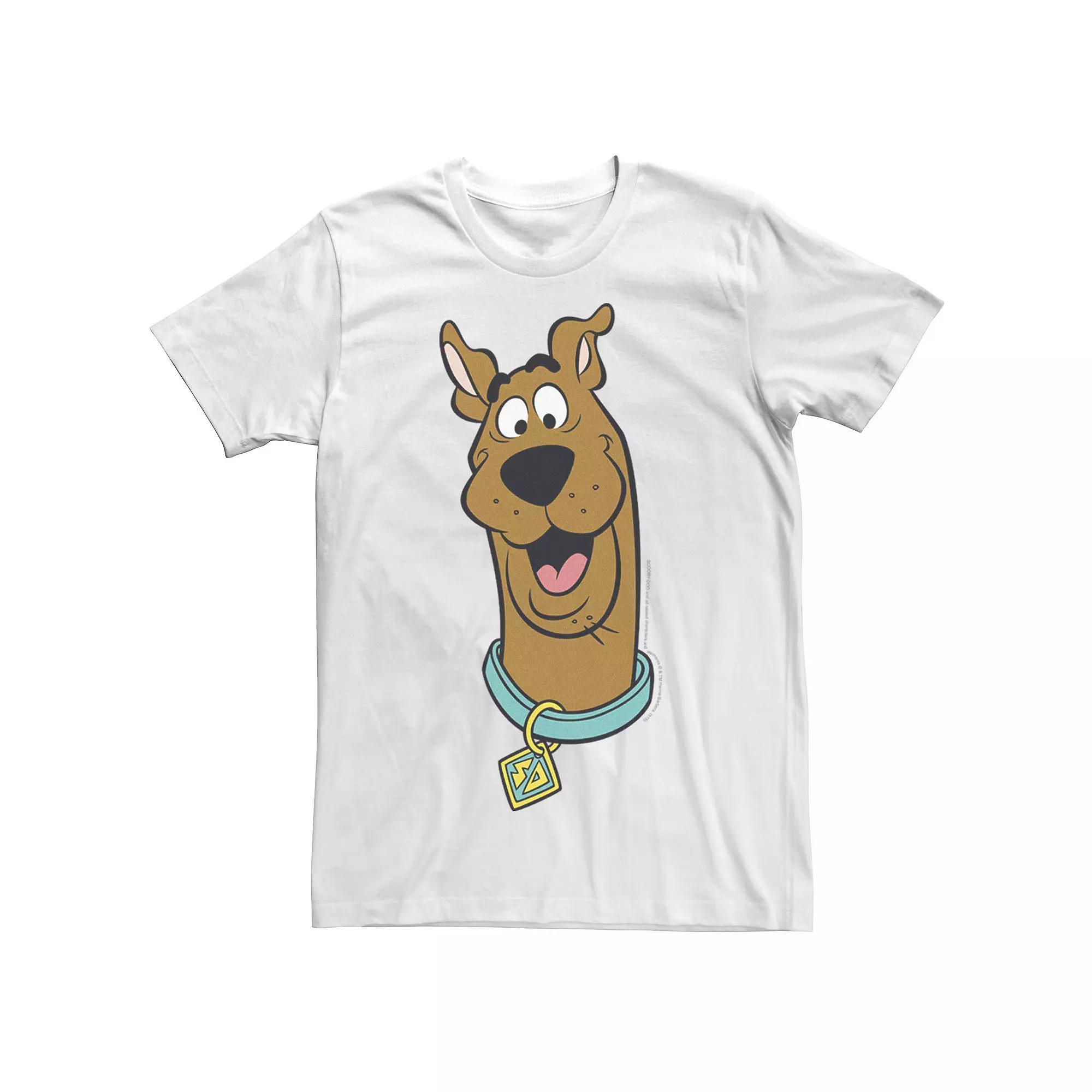 Big & Tall Scooby-Doo Big Face Graphic Tee, Men's, Size: 4XL, White Product Image
