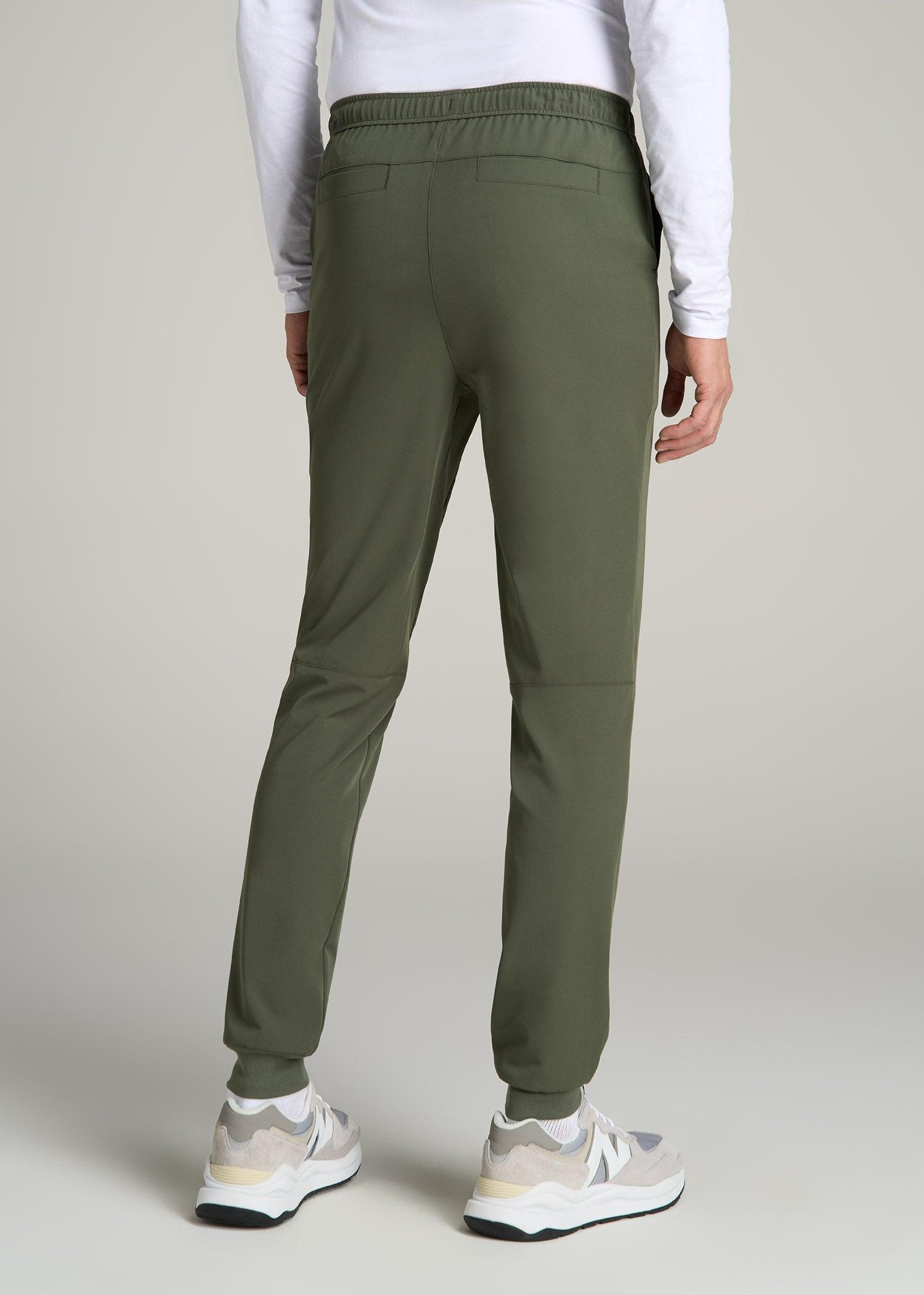 Scrub Joggers for Tall Men in Clover Green Product Image