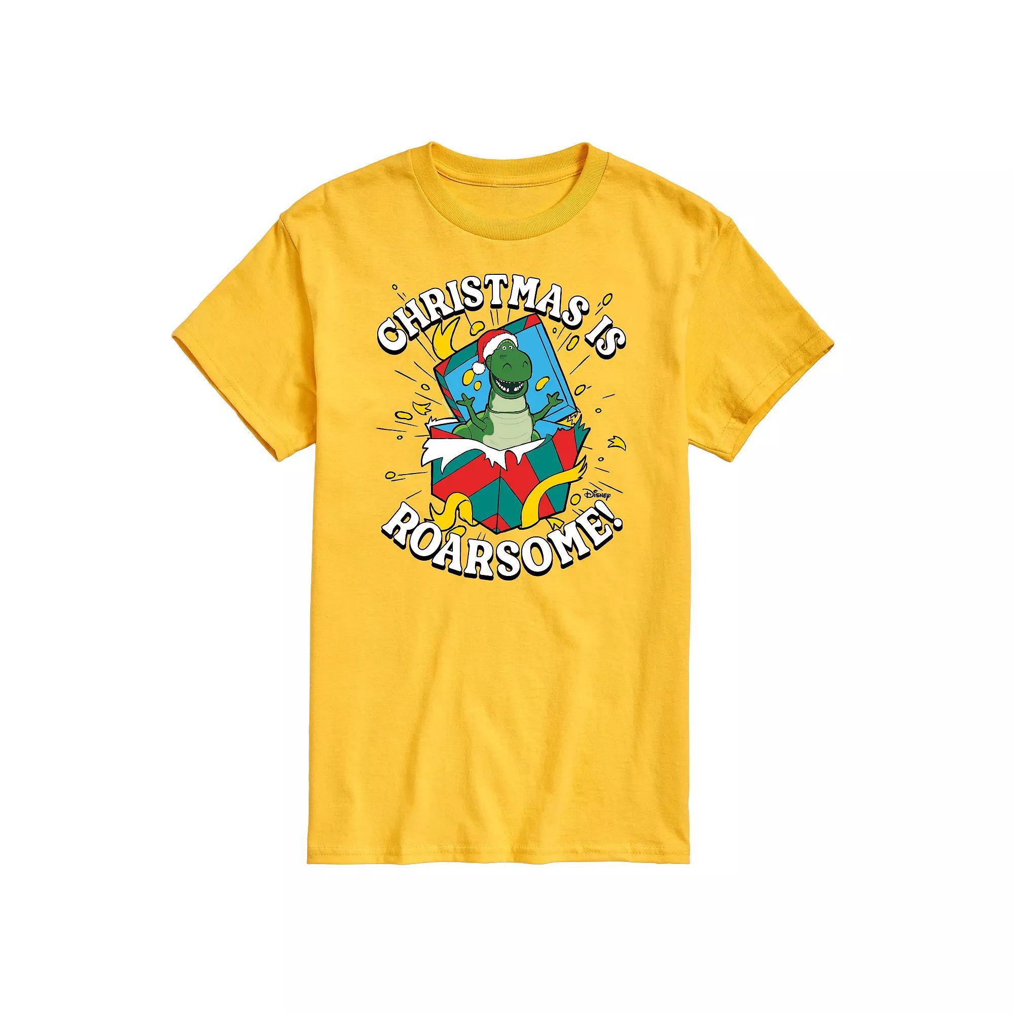 Disney / Pixars Toy Story 4 Rex Mens Christmas Is Roarsome Graphic Tee Product Image