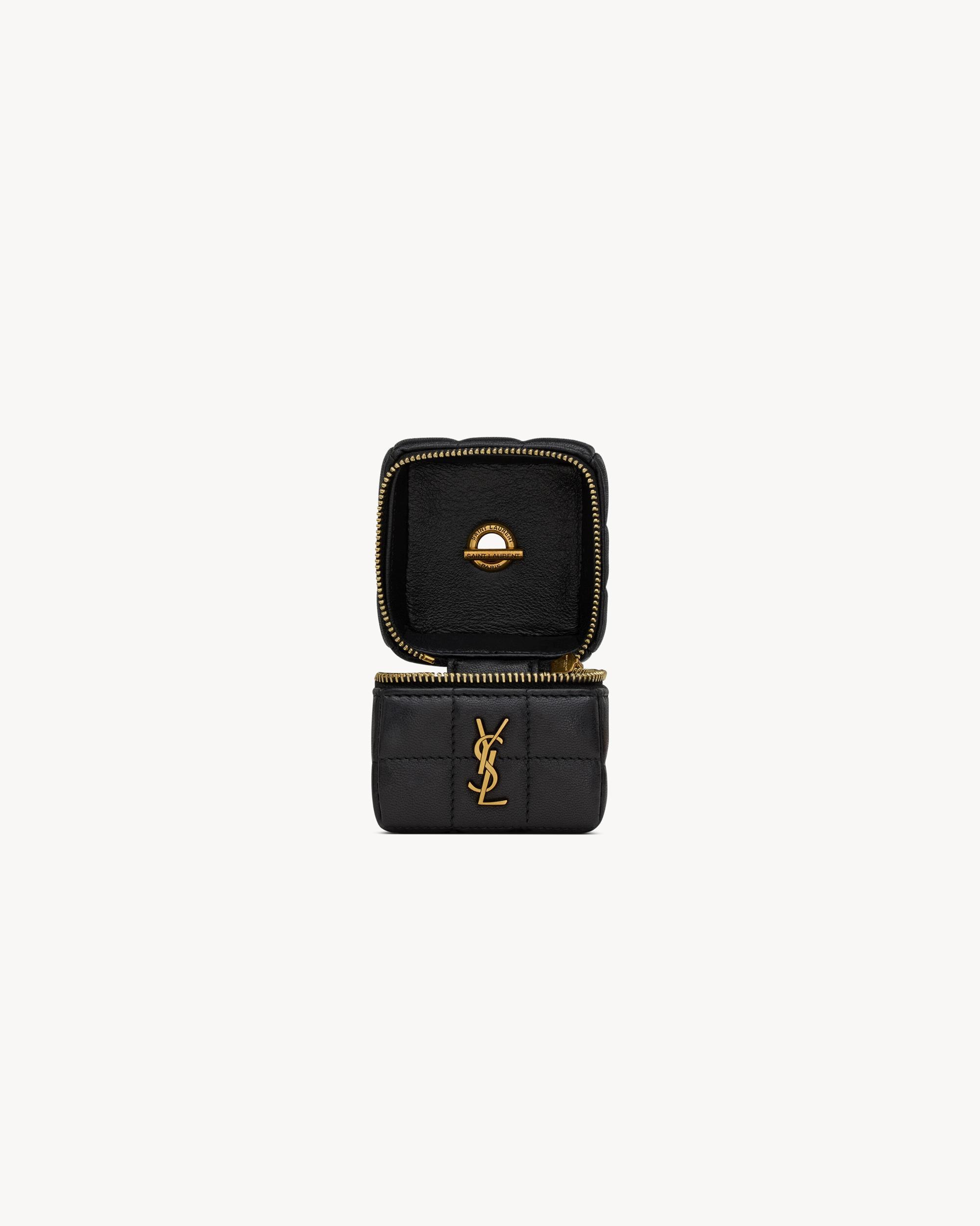 CASSANDRE MATELASSÉ CARRÉ mini cube on chain in lambskin Product Image
