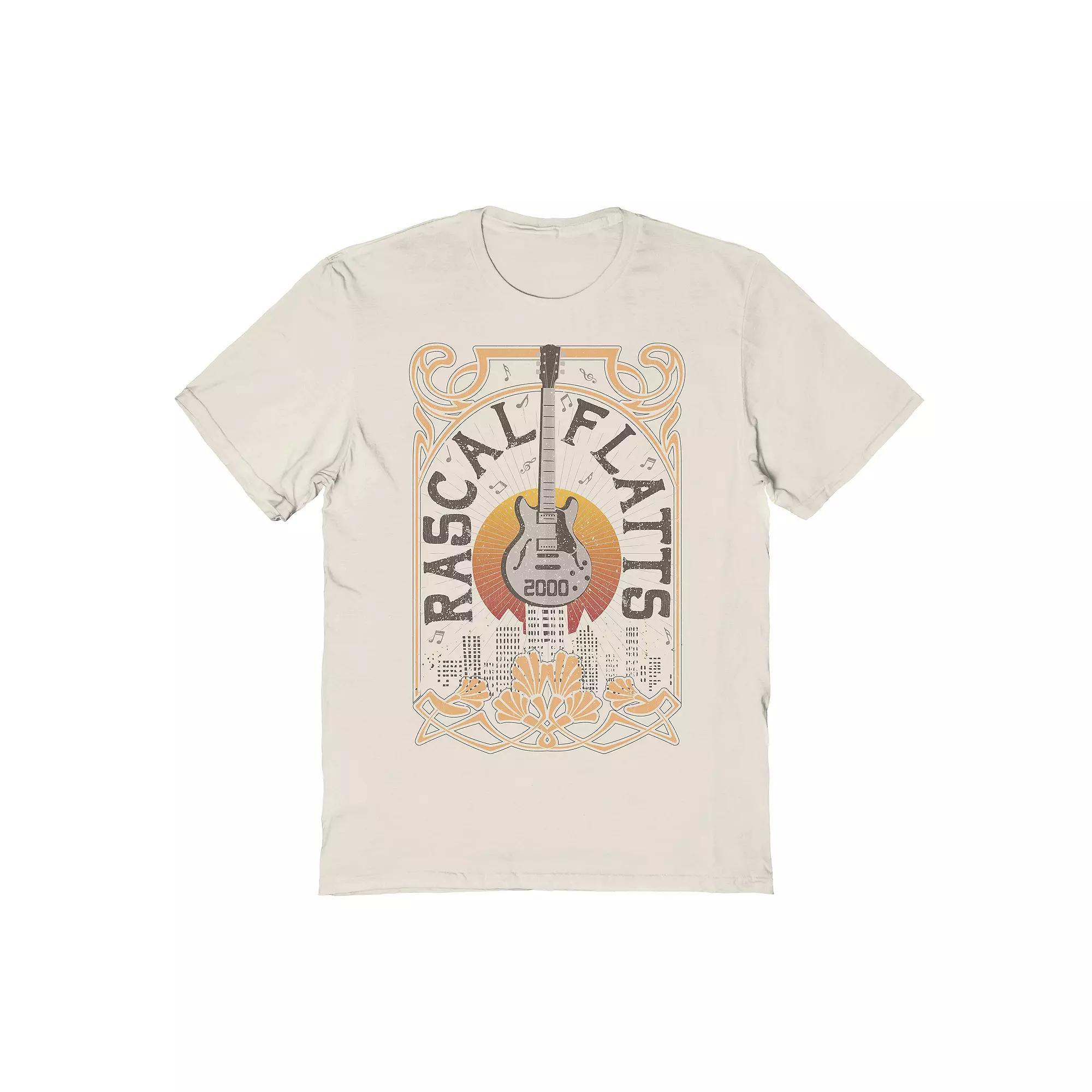 Men's Graphic Tee Warm Guitar, Size: XXL, Natural Product Image