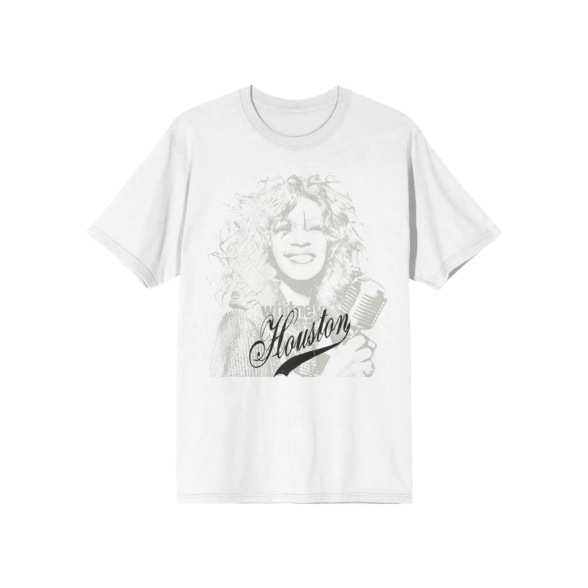 Men's Whitney Houston Graphic Tee, Size: Small, White Product Image