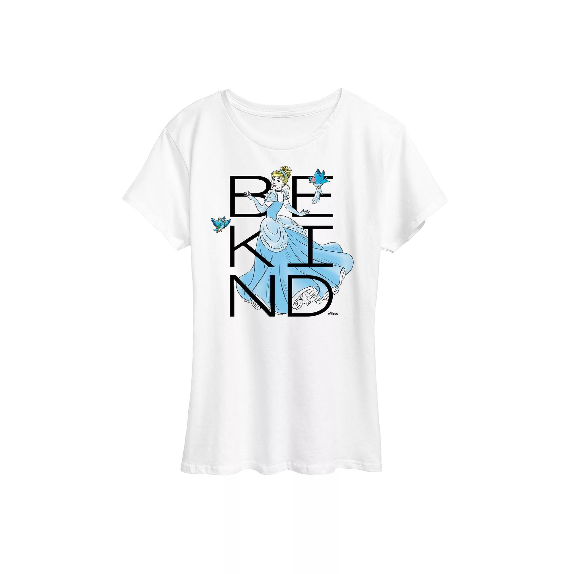 Disney Princess Cinderella Womens Be Kind Graphic Tee Product Image