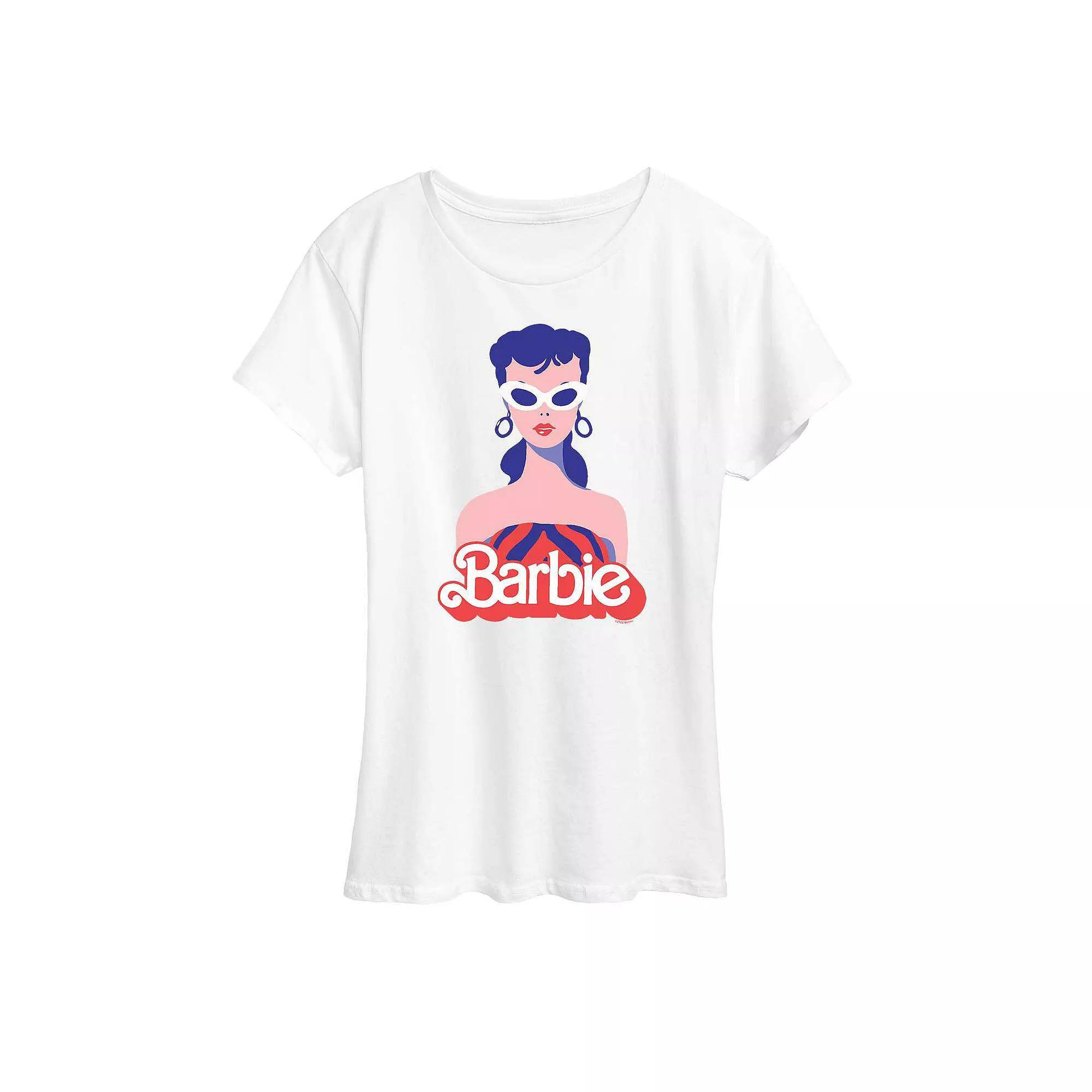 Womens Barbie Red Logo Graphic Tee, Girls Product Image