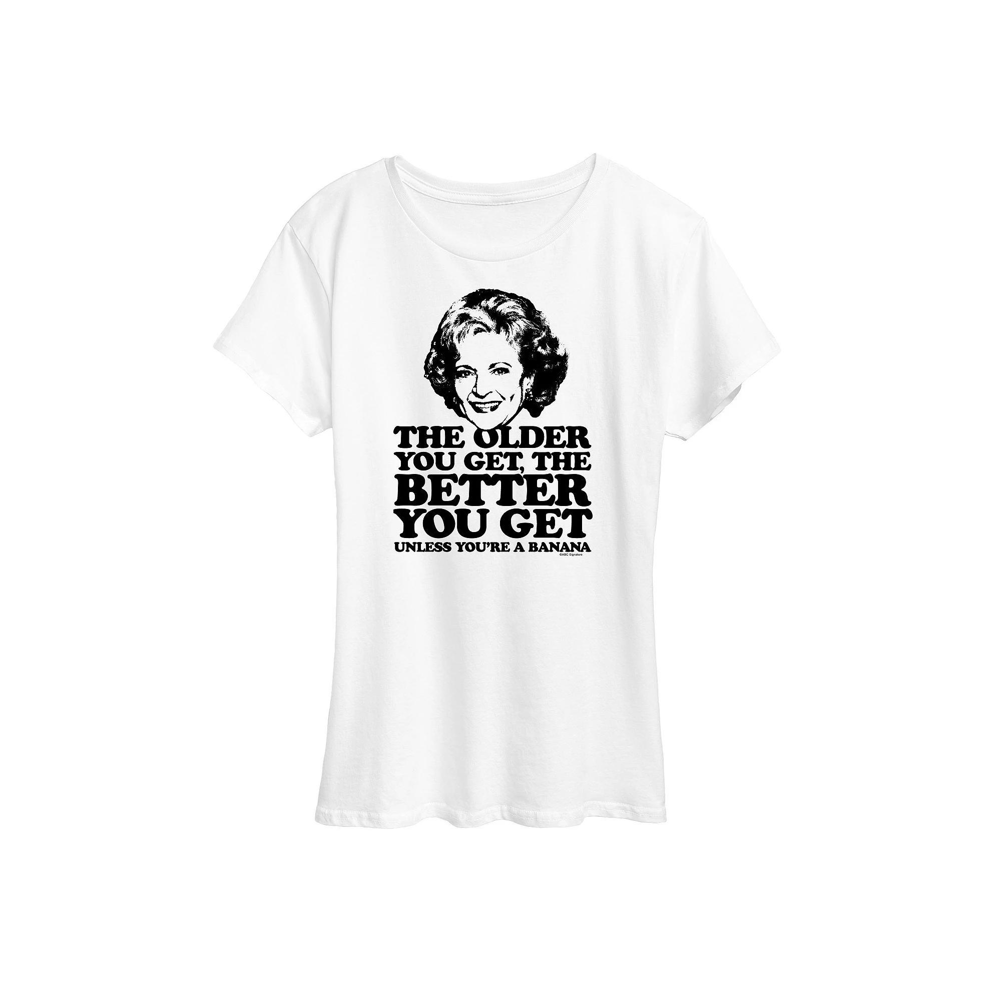 Womens Golden Girls Rose Older You Get Graphic Tee, Girls Product Image
