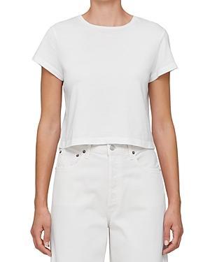 Agolde Adine Cotton Shrunken Tee Product Image