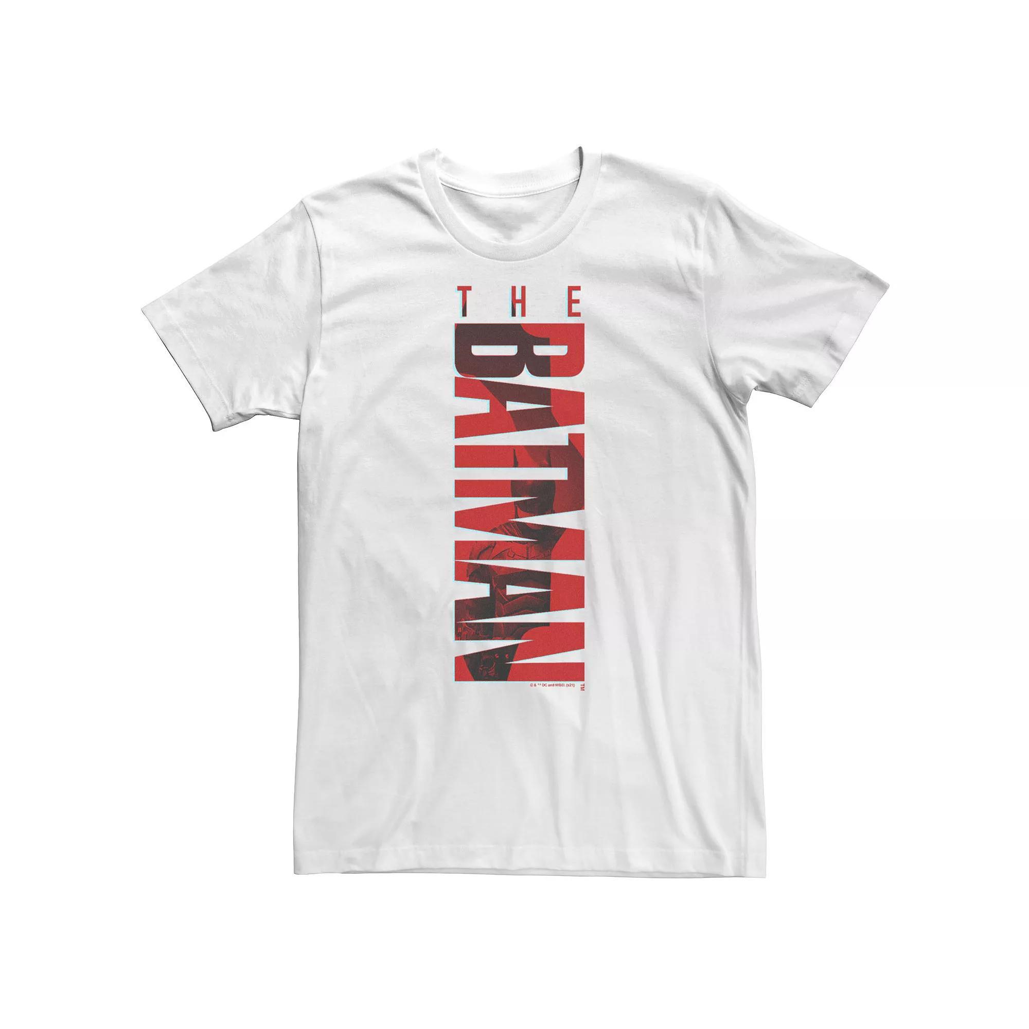 Big & Tall DC Batman Red Layer Poster Tee, Men's, Size: 4XL, White Product Image