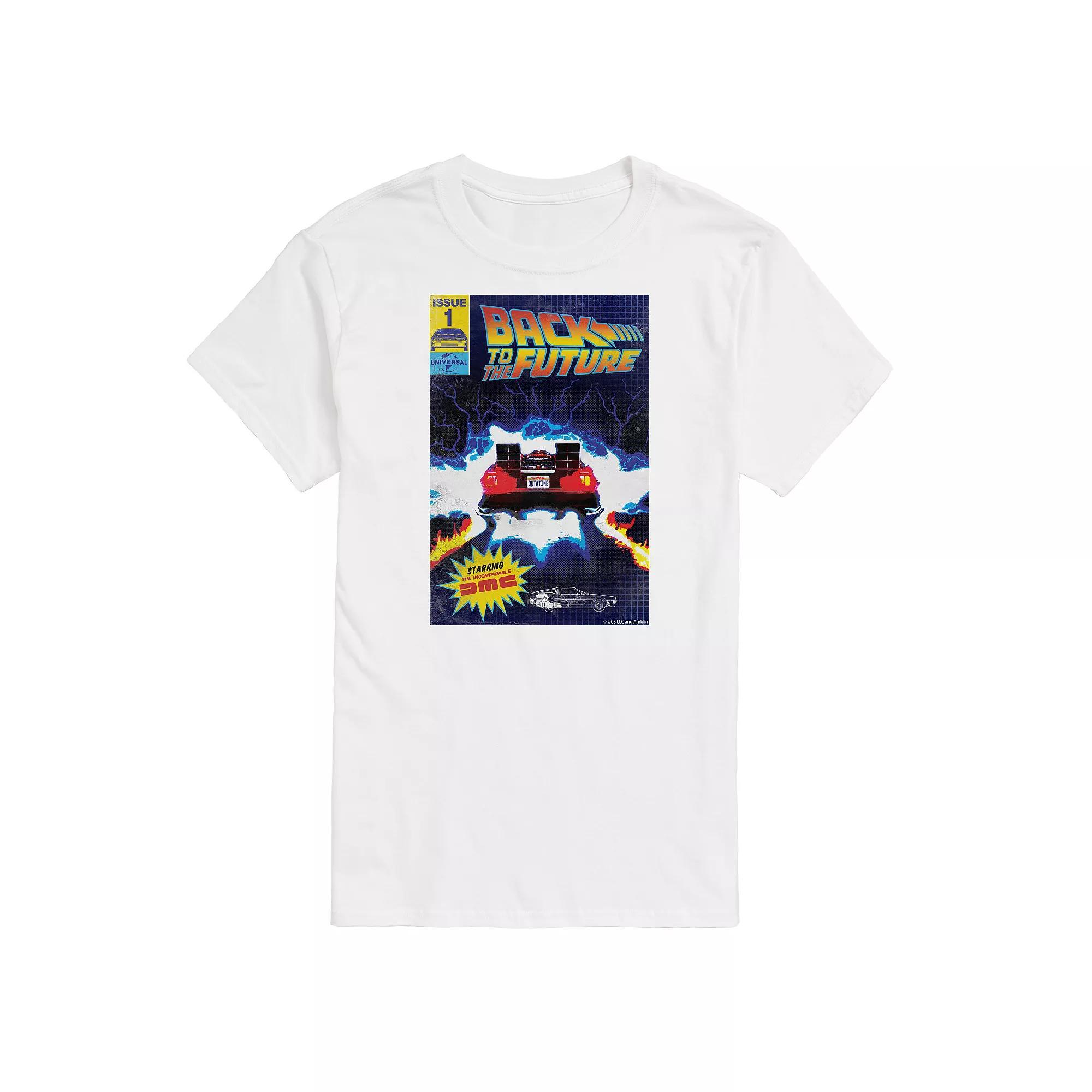 Big & Tall Back to the Future Retro Comic Graphic Tee, Mens Product Image