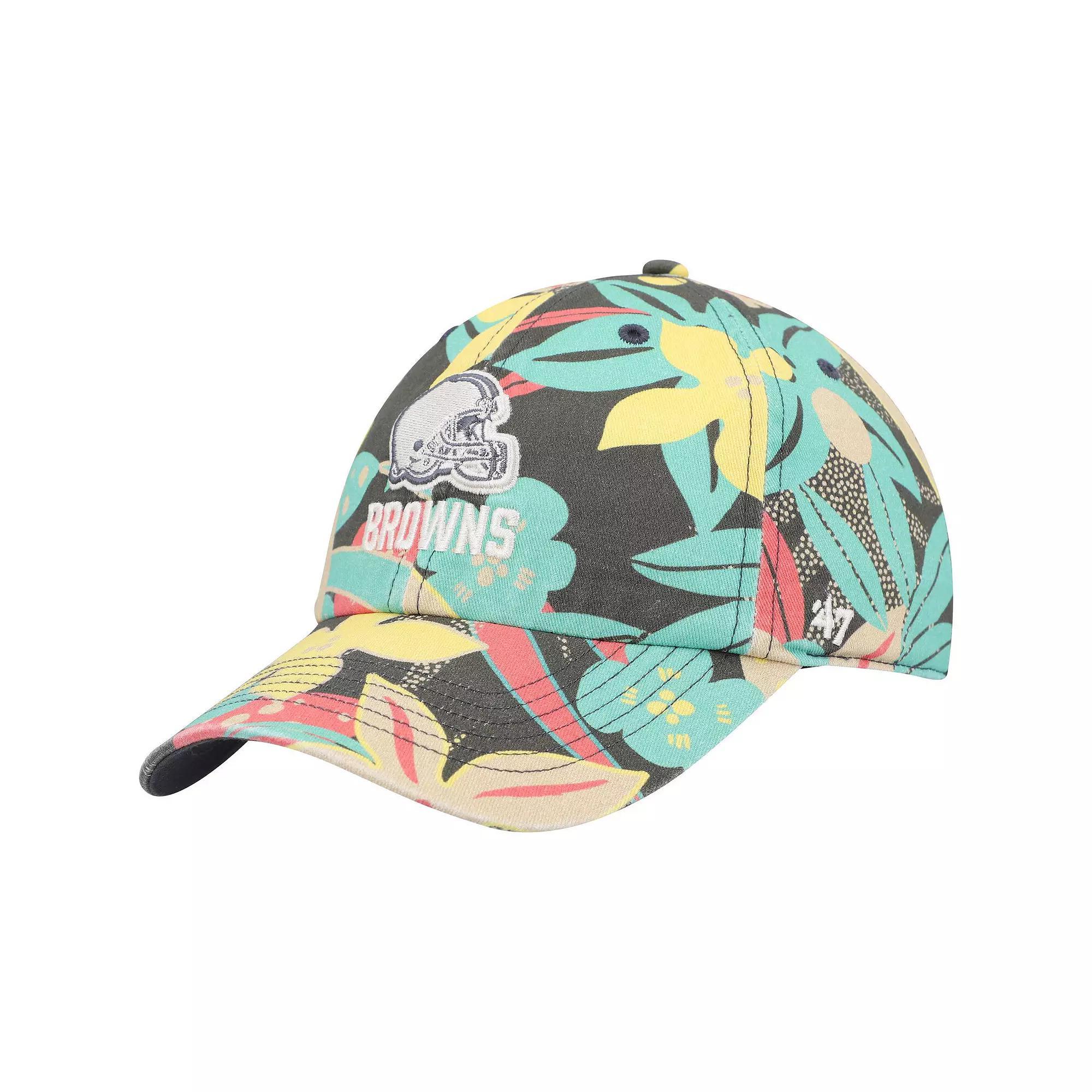 Women's '47 Cleveland Browns Plumeria Clean Up Adjustable Hat, Charco Product Image