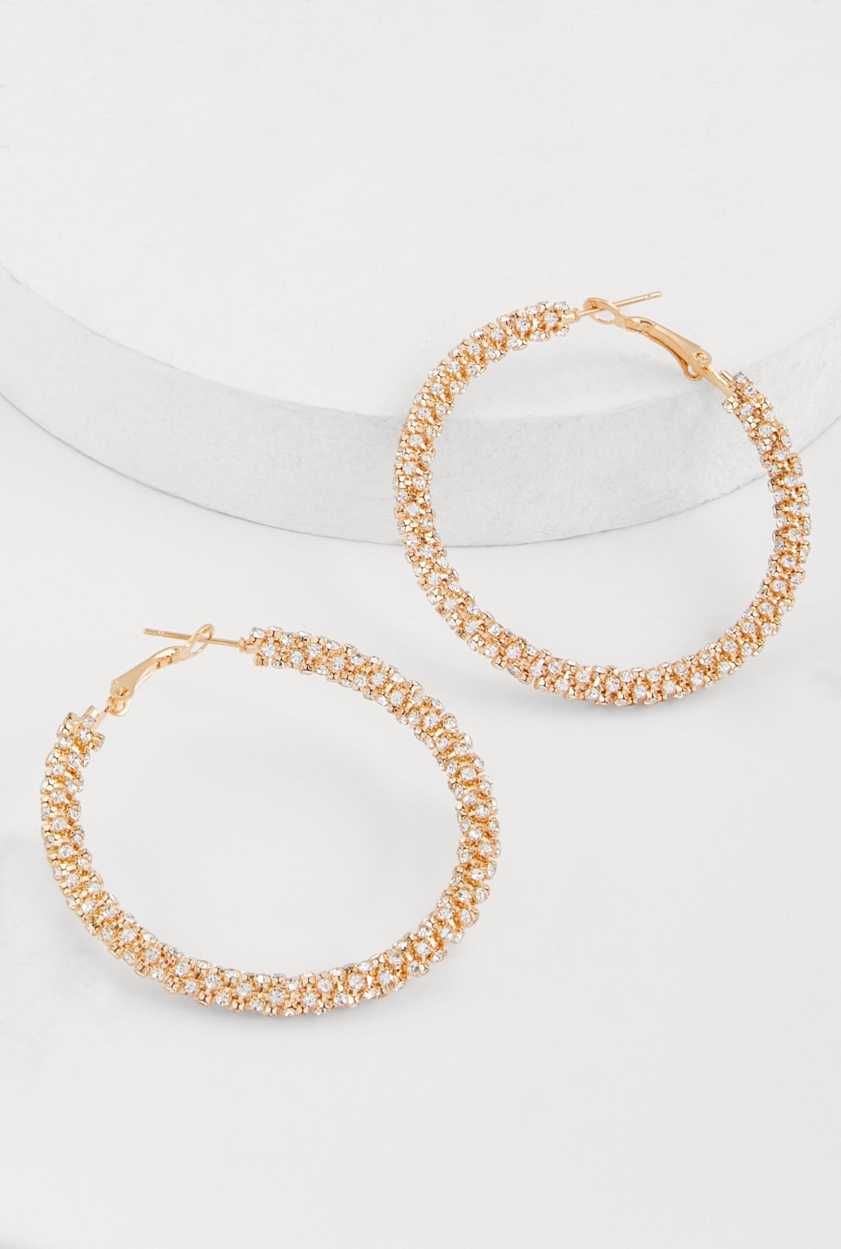 Faux Pearl Rhinestone Beaded Layered Necklace with Drop Earrings Male Product Image