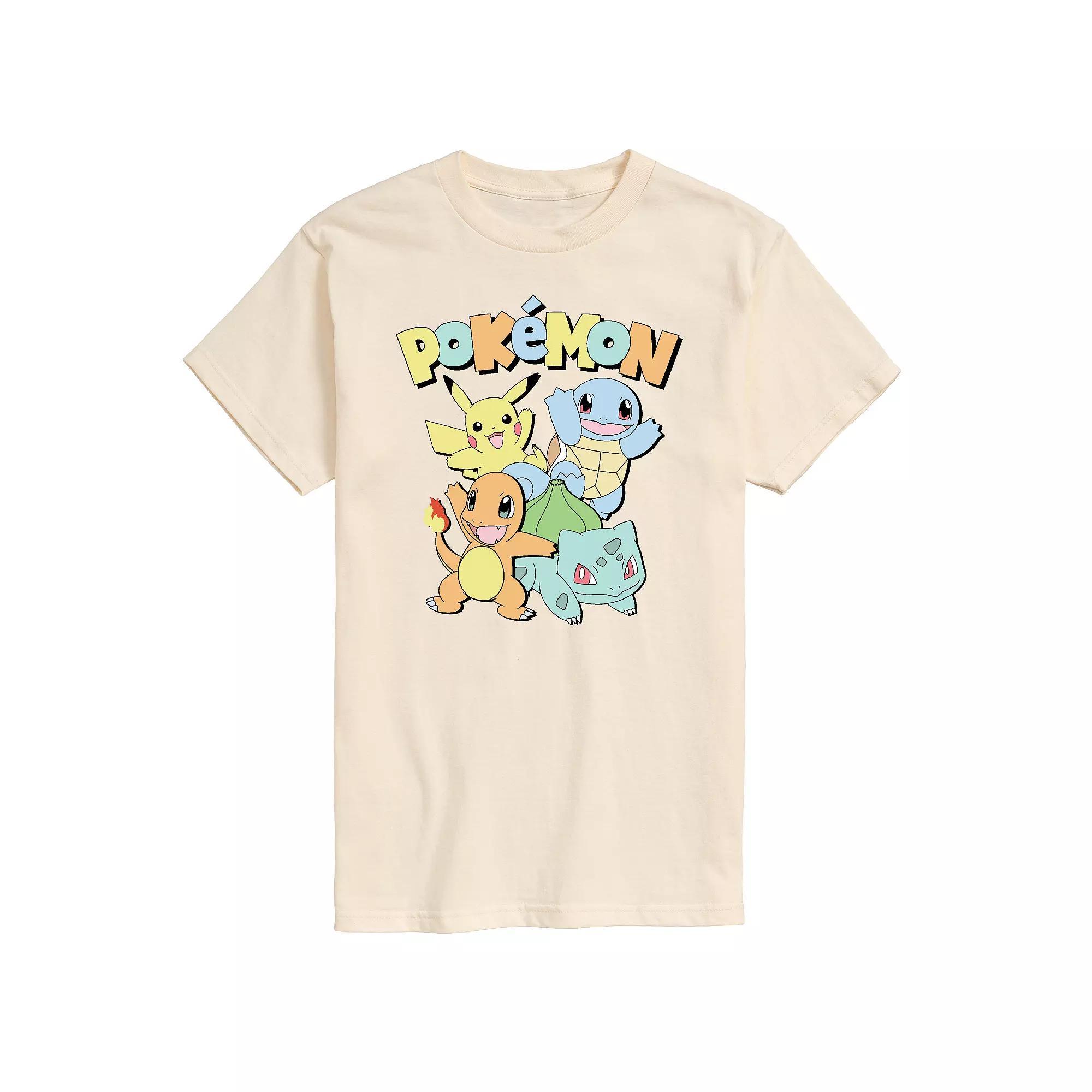 Men's Pokemon Muted Tee, Size: Large, White Product Image