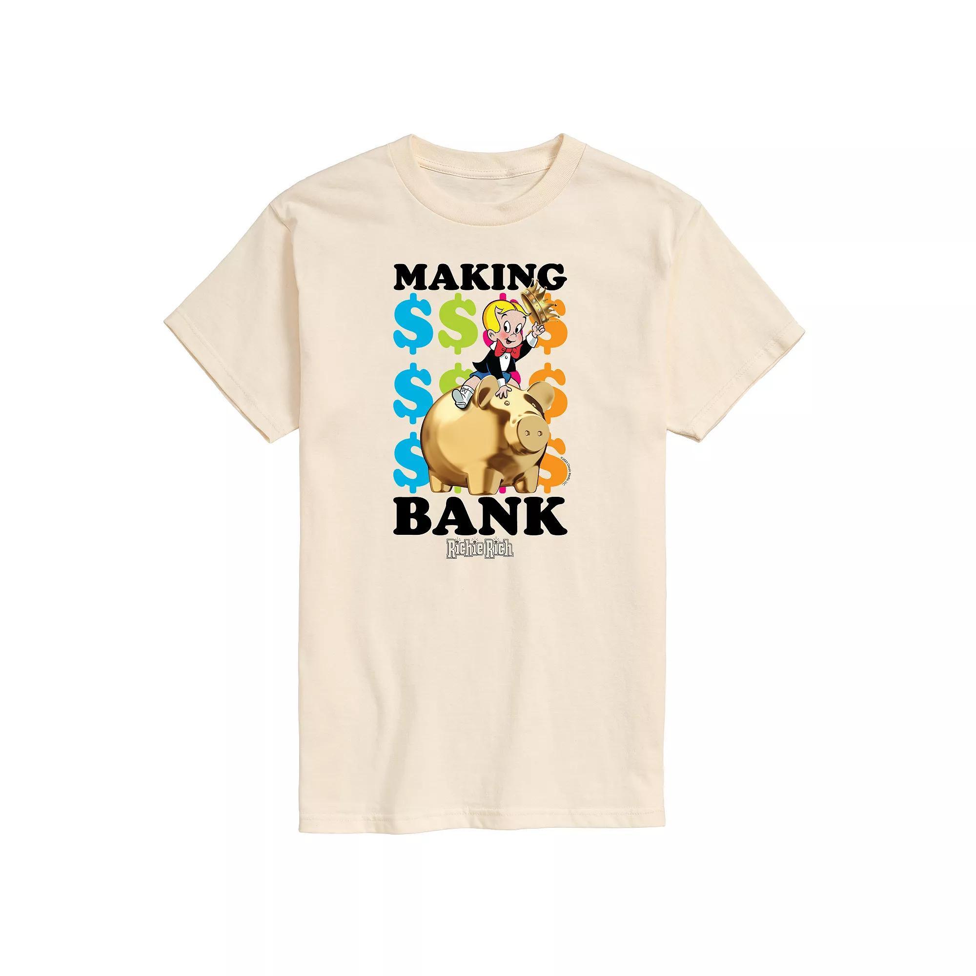 Mens Richie Rich Making Bank Graphic Tee Product Image