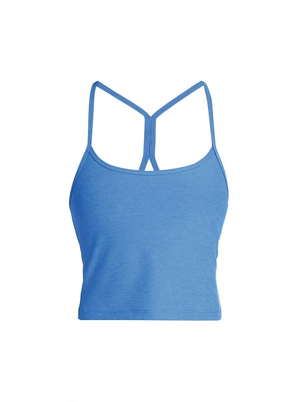 Beyond Yoga Spacedye Slim Racerback Cropped Tank Birch Heather XXS Product Image
