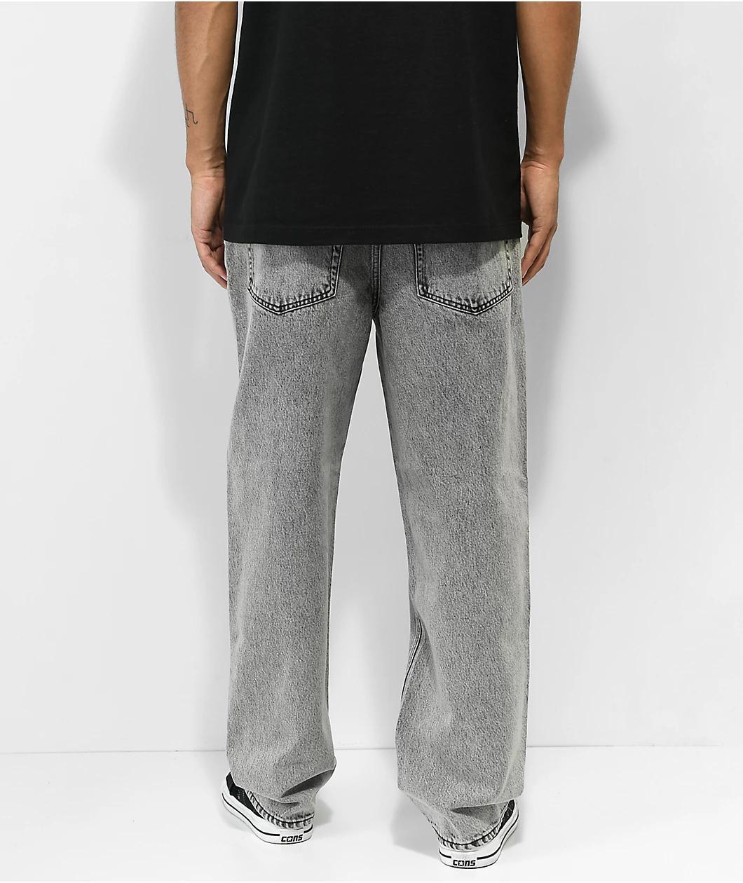 Empyre Raw Denim Black Loose Fit Skate Jeans Product Image