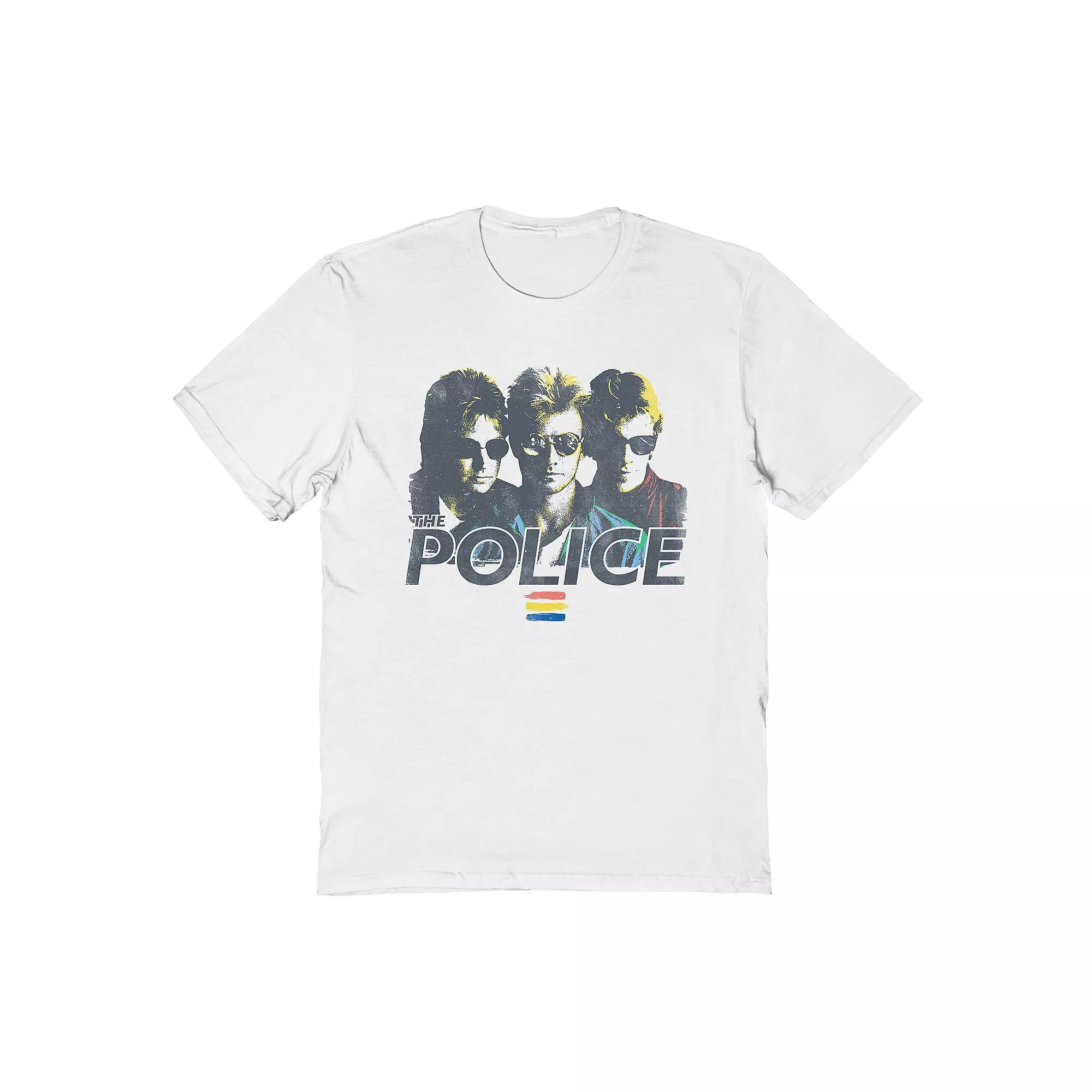 Men's The Police Tee, Size: Large, White Product Image