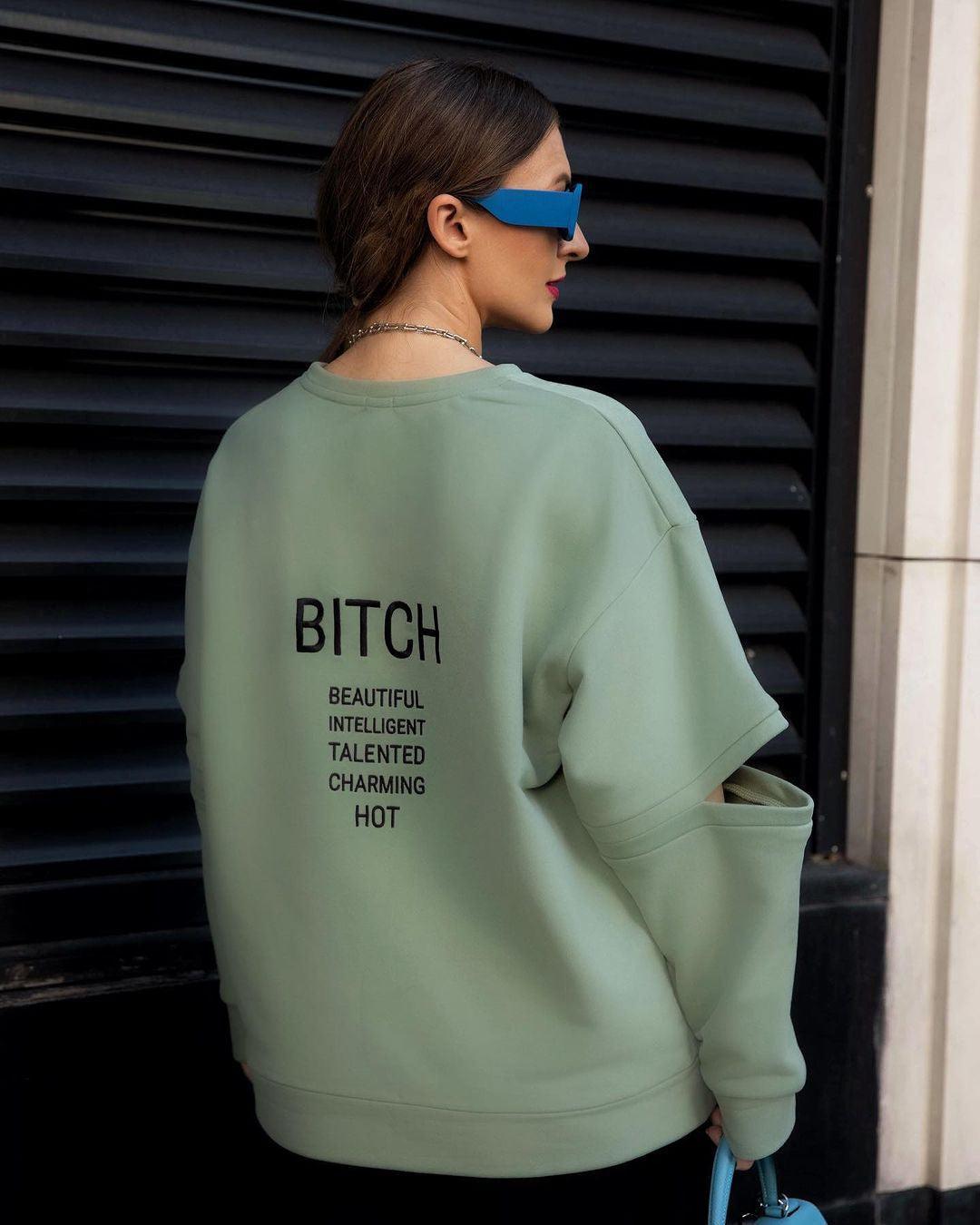 Round Neck Loose Sweatshirt Product Image