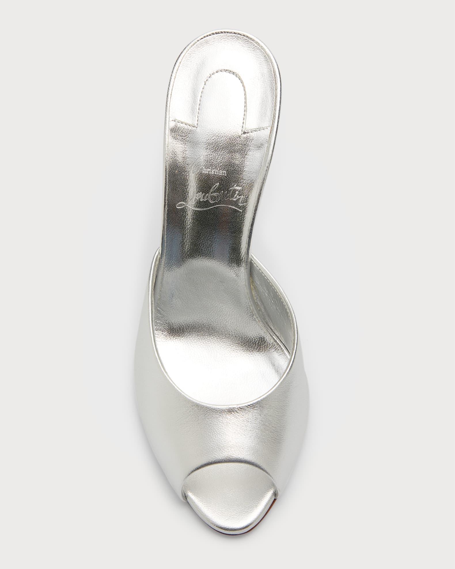 Me Dolly Metallic Red Sole Slide Sandals Product Image