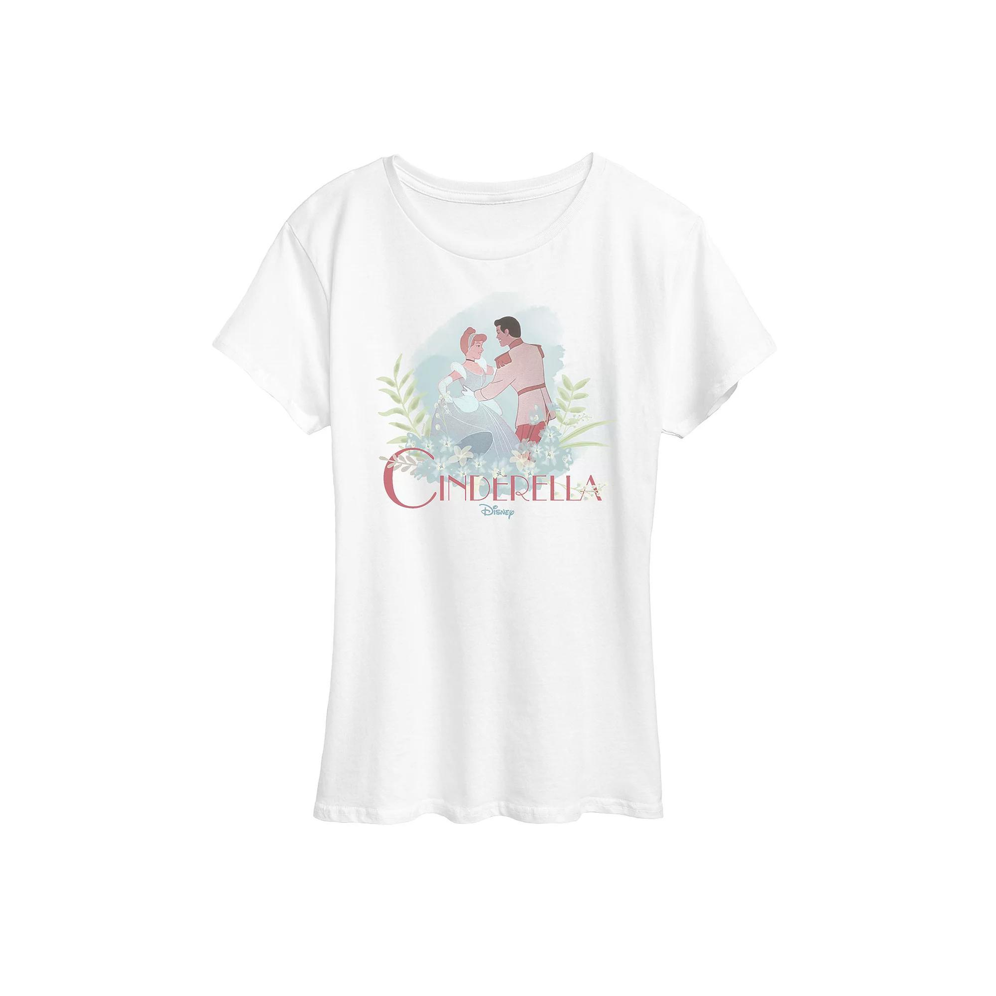 Disney Princess Cinderella Womens Prince Logo Graphic Tee Product Image
